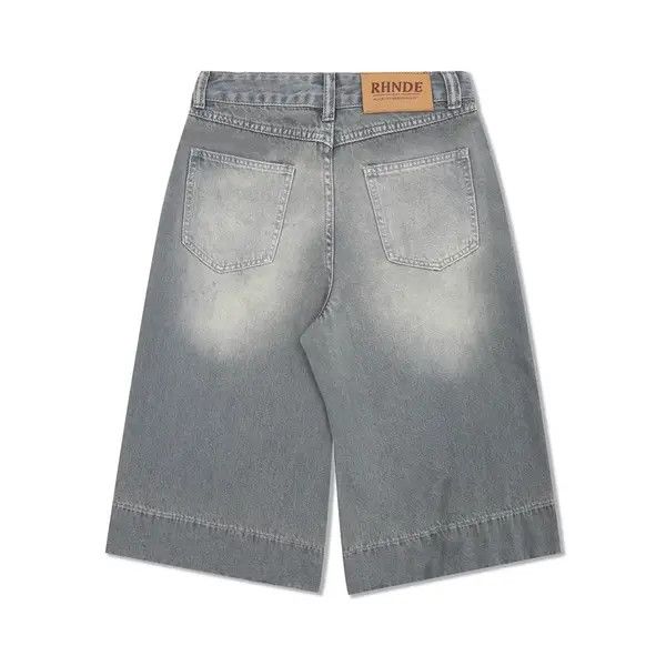 Japanese Brand VIBE Men's loose casual distressed washed straight shorts Size US 32 / EU 48 - 2 Thumbnail