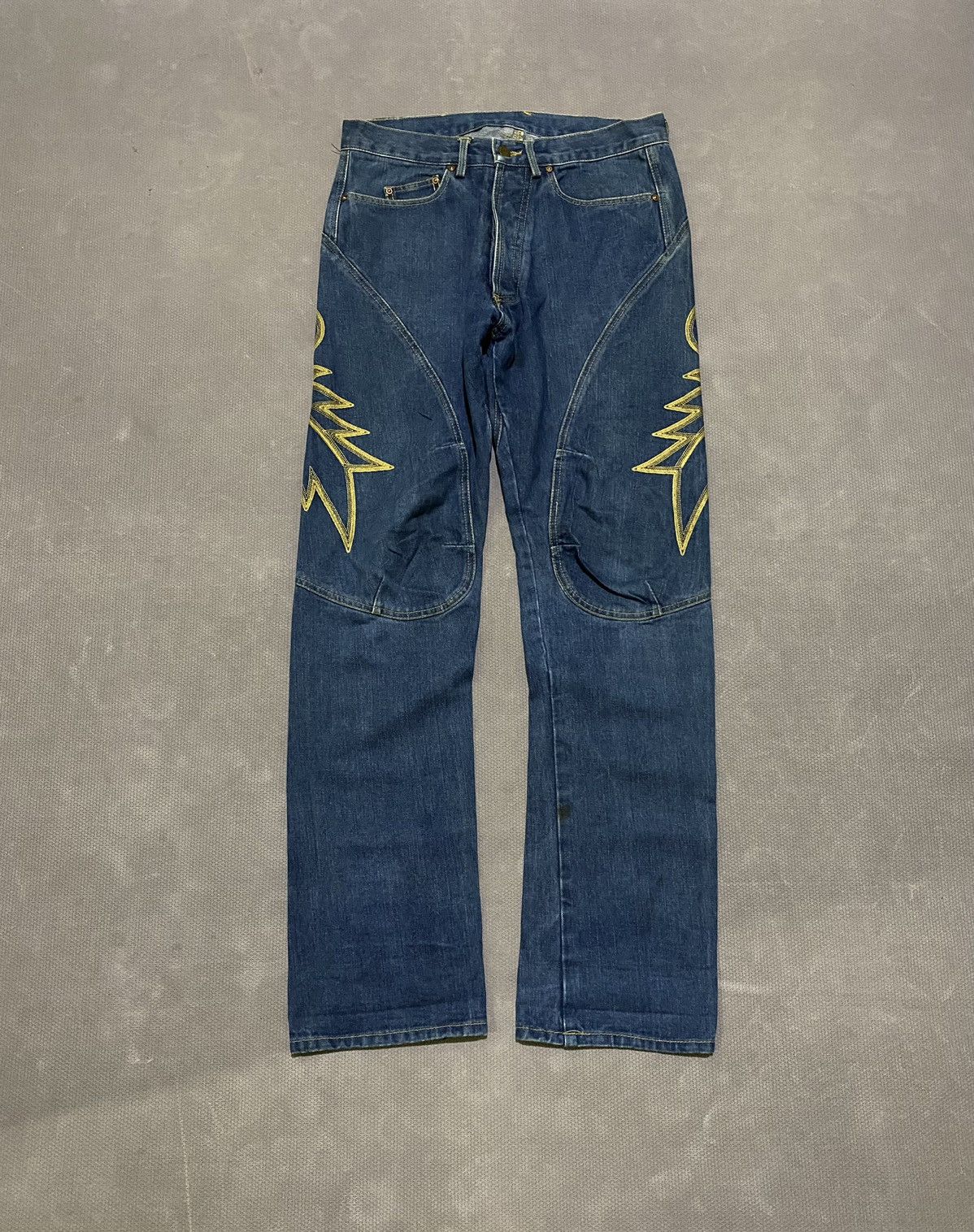 Japanese Brand × Lee × Vintage Lee jeans embroidery buckle denim Size US 32 / EU 48 - 2 Thumbnail