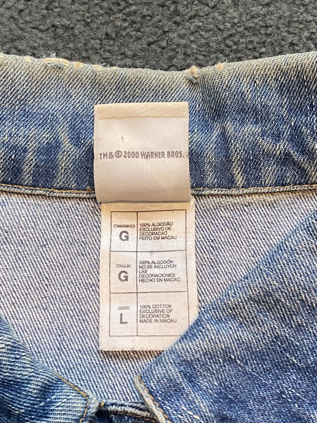 If Six Was Nine × Vintage VINTAGE Y2K TWEETY DENIM JACKET Size US L / EU 52-54 / 3 - 6 Thumbnail