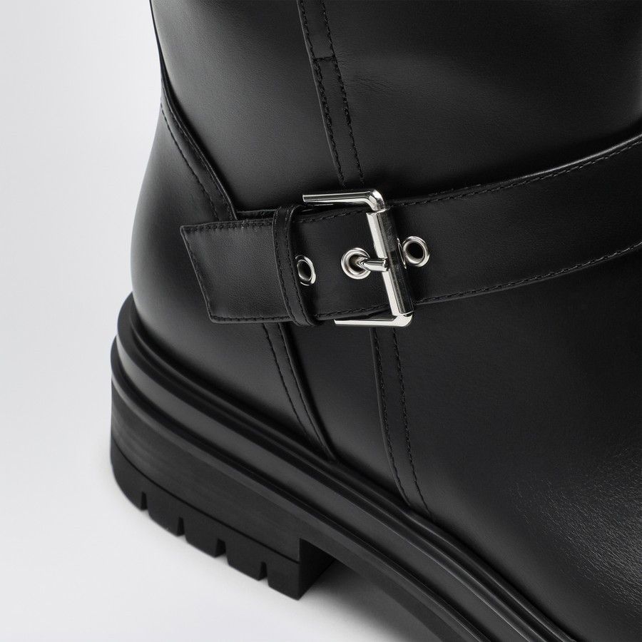 Gianvito Rossi o1d2blof0824 Leather Thiago Boots in Black Size US 10 / IT 40 - 5 Thumbnail