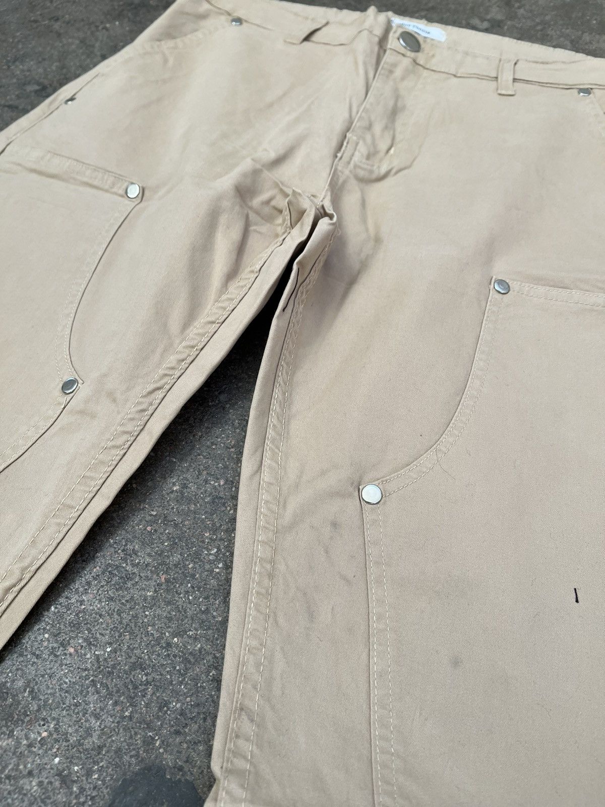 Vintage Double Knee Pants Tan Size US 34 / EU 50 - 3 Thumbnail