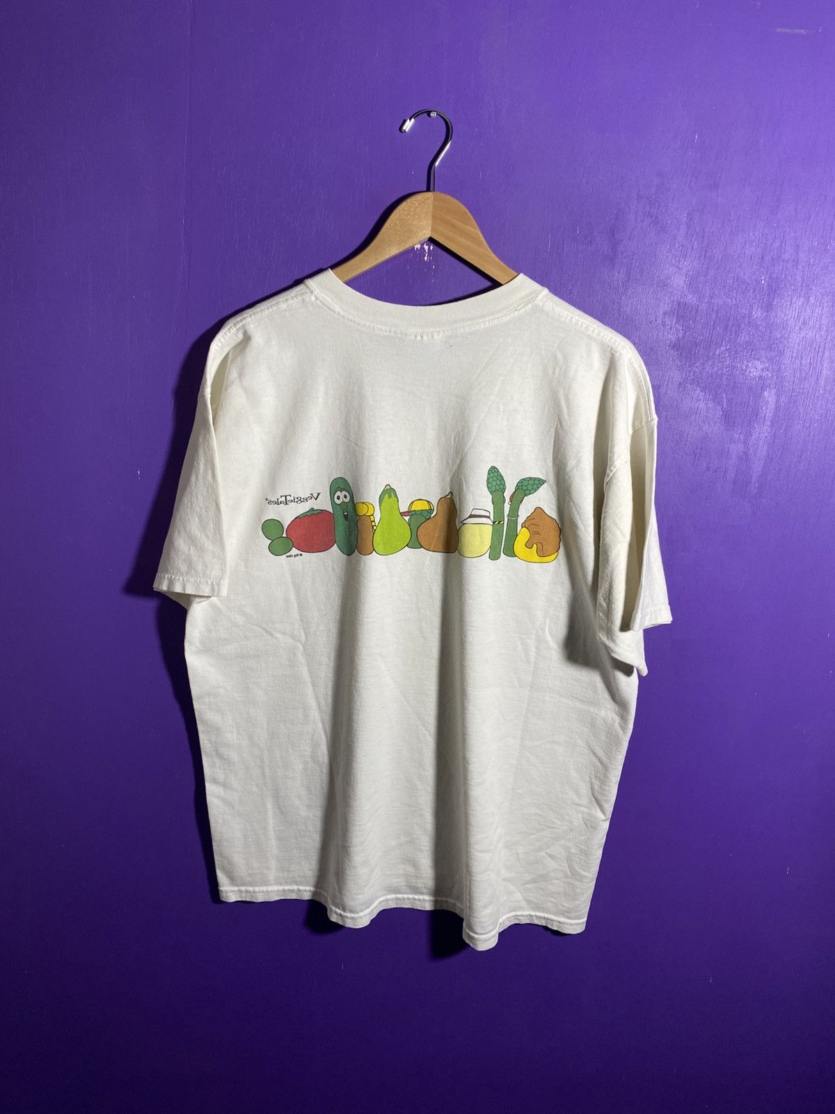 Vintage Vintage 90s Veggietales characters t-shirt Size US XL / EU 56 / 4 - 2 Thumbnail