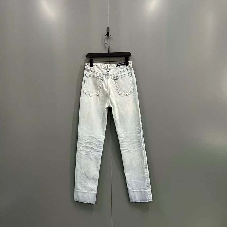 Balenciaga Balenciaga Bleached Washed Denim Pants Size US 30 / EU 46 - 2 Thumbnail