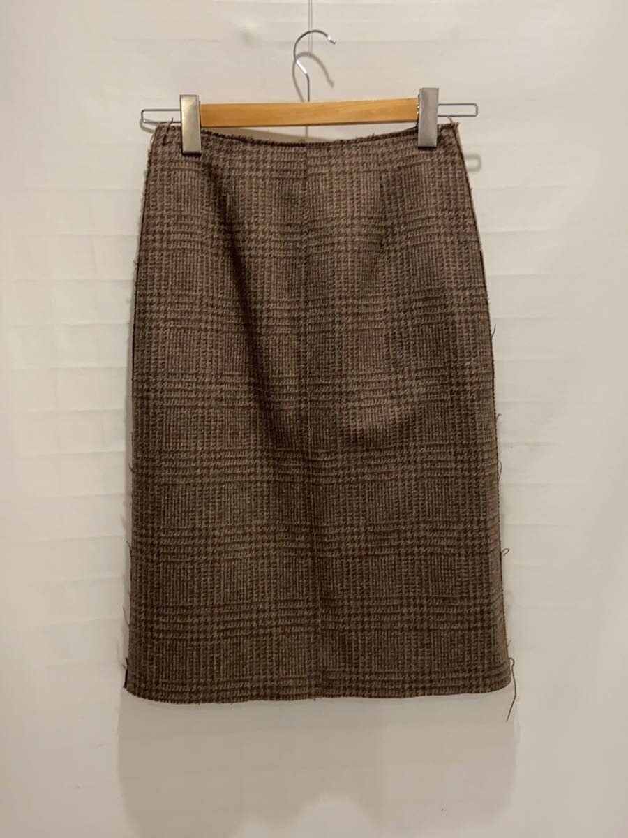 Maison Margiela Check Pattern Wool Zip Skirt Size 26" / US 2 / IT 38 - 2 Thumbnail