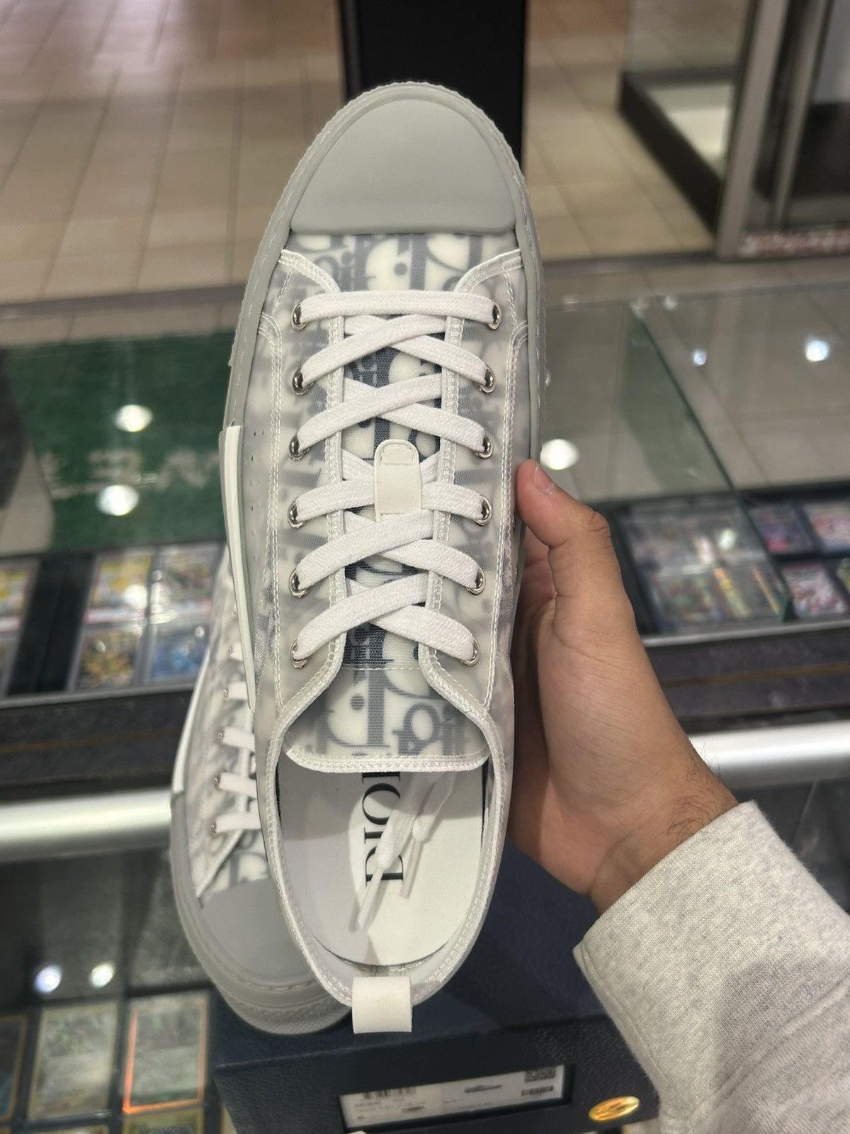 Dior Dior B23 low dior oblique white grey Size US 10 / EU 43 - 4 Thumbnail