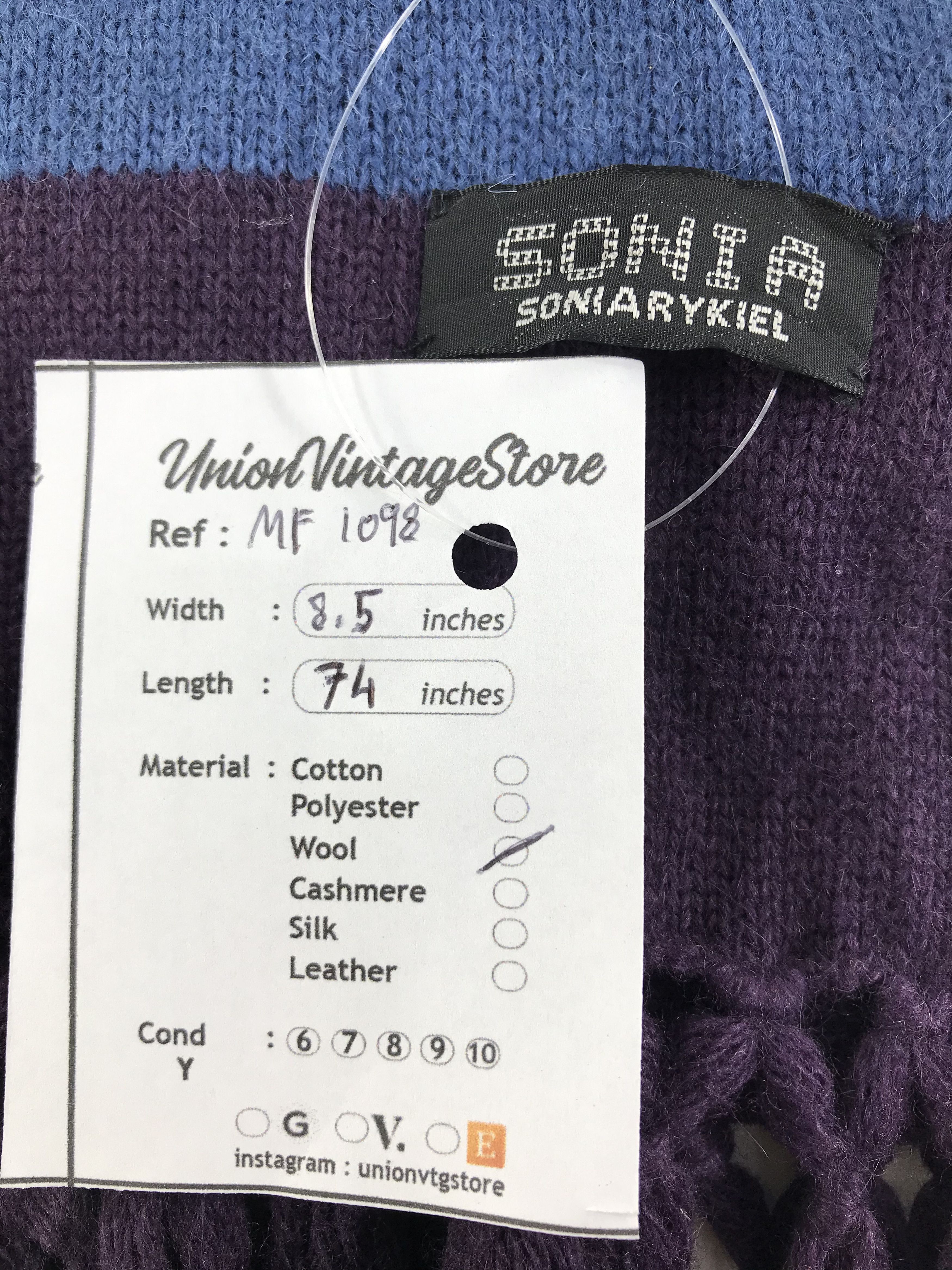 Sonia Rykiel Vintage Sonia Rykiel Scarf/Muffler/Neckwear MF1098 Size ONE SIZE - 4 Thumbnail