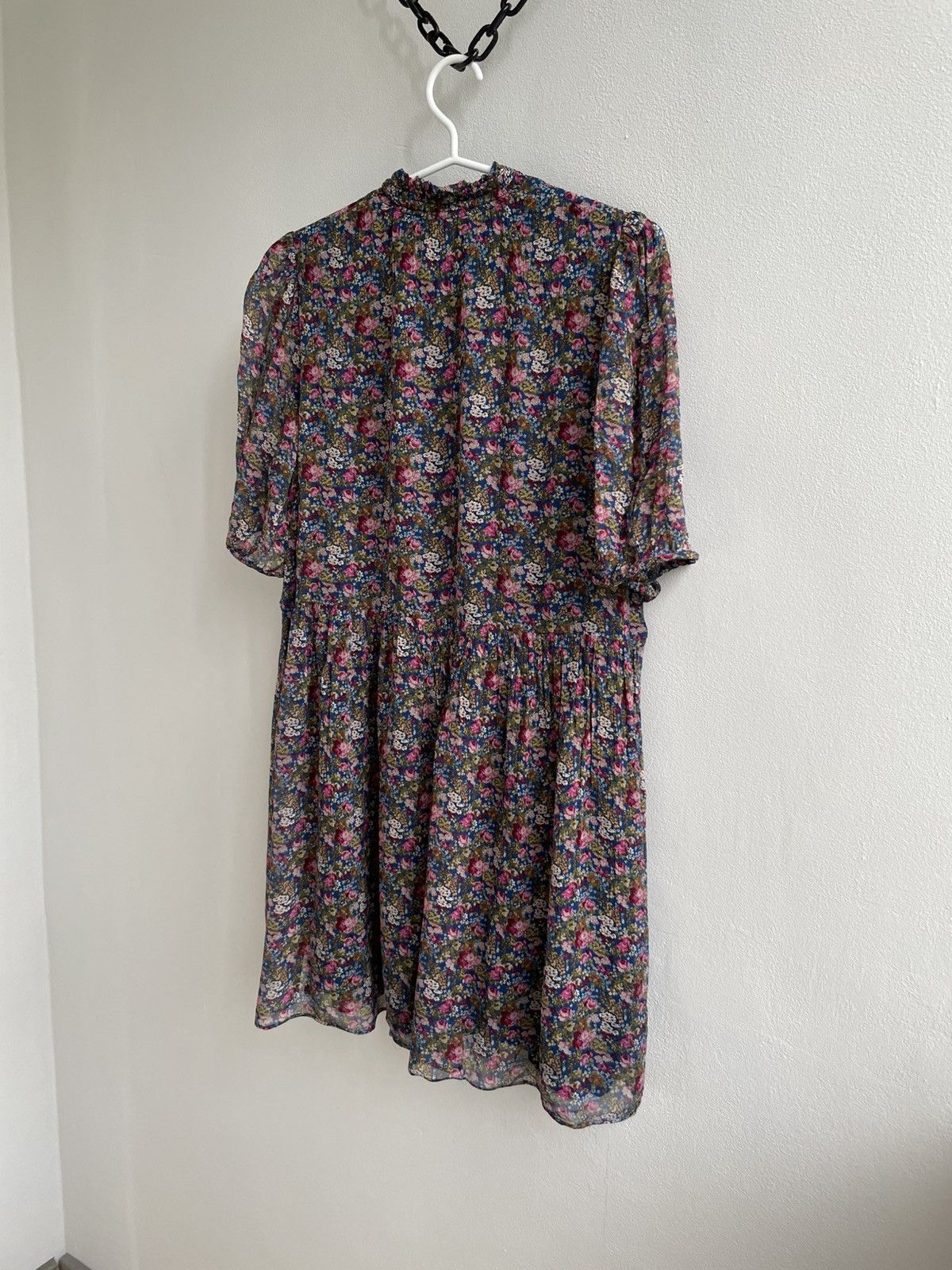 Designer × Sezane SÉZANE Holy Dress Floral Flower Midi Mini Dress Size XS / US 0-2 / IT 36-38 - 14 Thumbnail