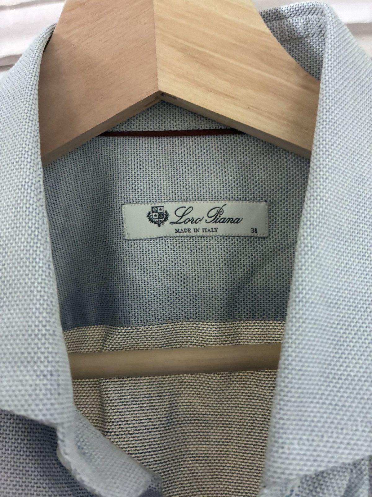 Loro Piana Loro Piana blue cotton shirt size 38 15 Size US S / EU 44-46 / 1 - 2 Thumbnail