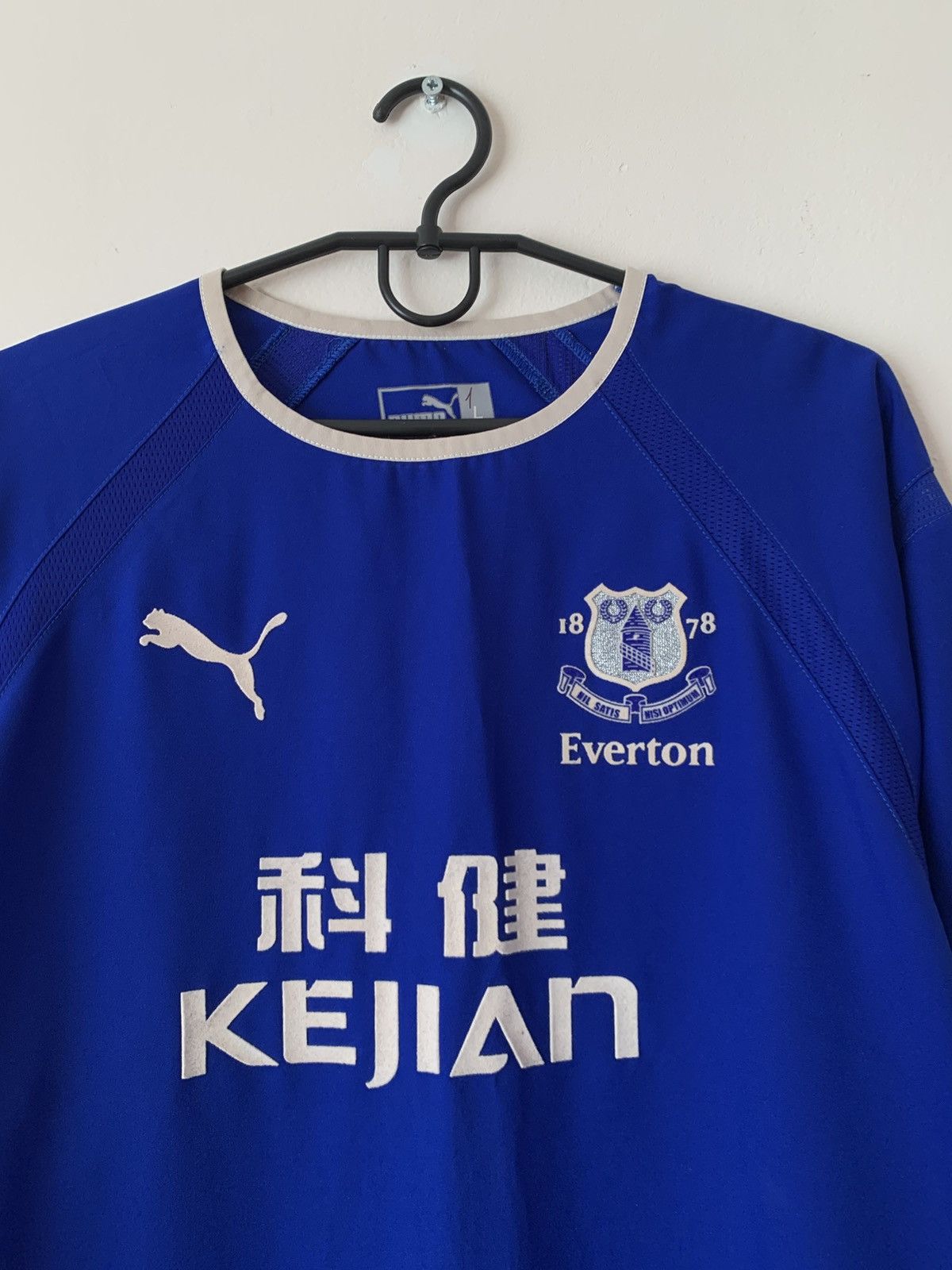 Puma 🔥PUMA EVERTON 2003/2004 HOME LONG SLEEVE SOCCER JERSEY Size US L / EU 52-54 / 3 - 5 Thumbnail
