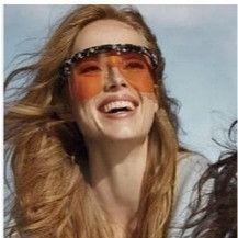 Loewe Loewe LW40034U 55S Sunglasses Colored Havana Shield Frame Size ONE SIZE - 2 Thumbnail