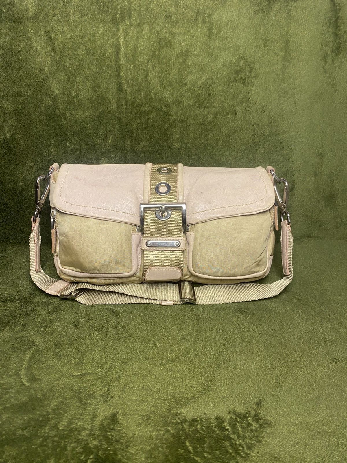 Prada Prada Tessuto Nylon and leather shoulder bag Size ONE SIZE - 10 Thumbnail