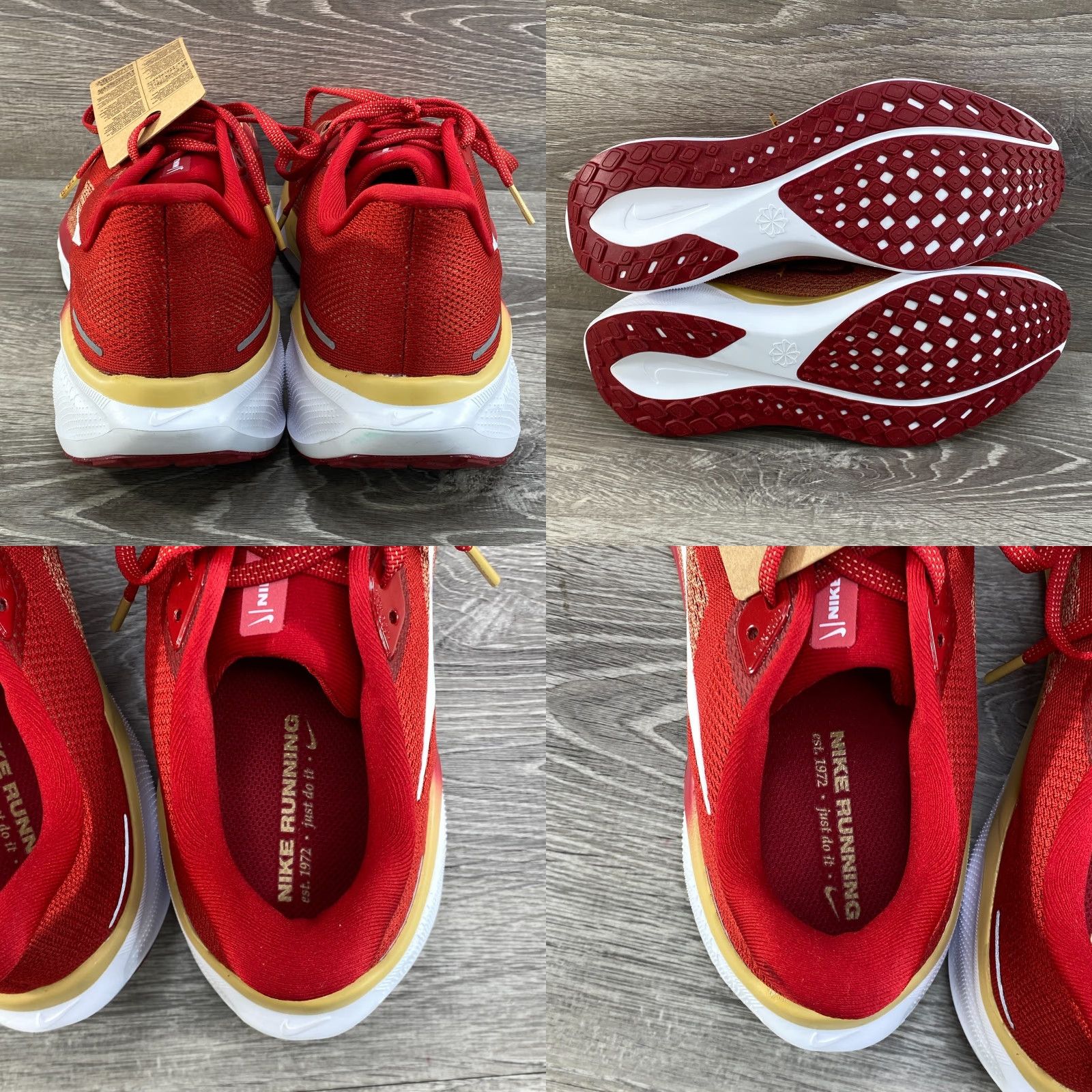 Nike Nike Air Zoom Pegasus 41 Mens 11.5 San Francisco 49ers Red NFL Football Shoe NEW Size US 11 / EU 44 - 8 Thumbnail