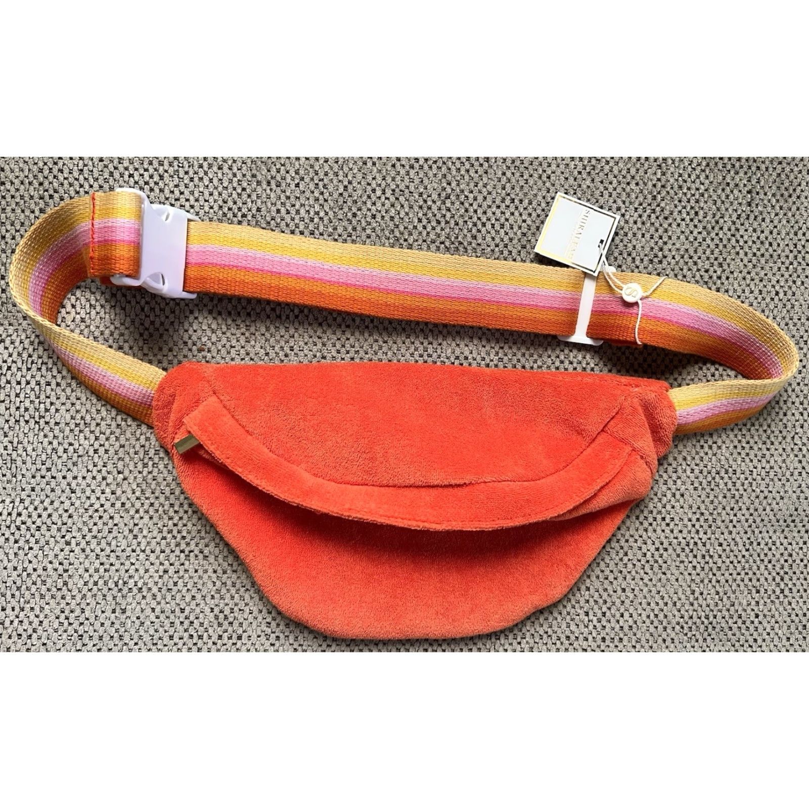 Vintage NWT Shiraleah Sol Terry Crossbody Fanny Pack Sling Belt Bag Orange Size ONE SIZE - 2 Thumbnail