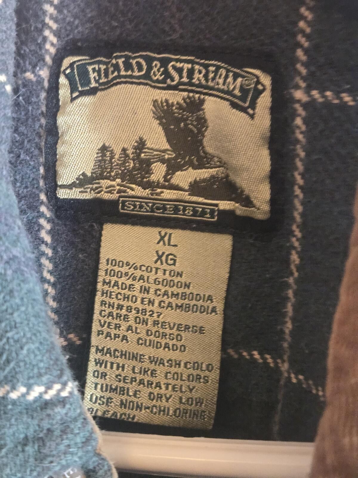 Field & Stream 90s Vintage Field & Stream Heavyweight Cotton Plaid Flannel Size US XL / EU 56 / 4 - 4 Thumbnail
