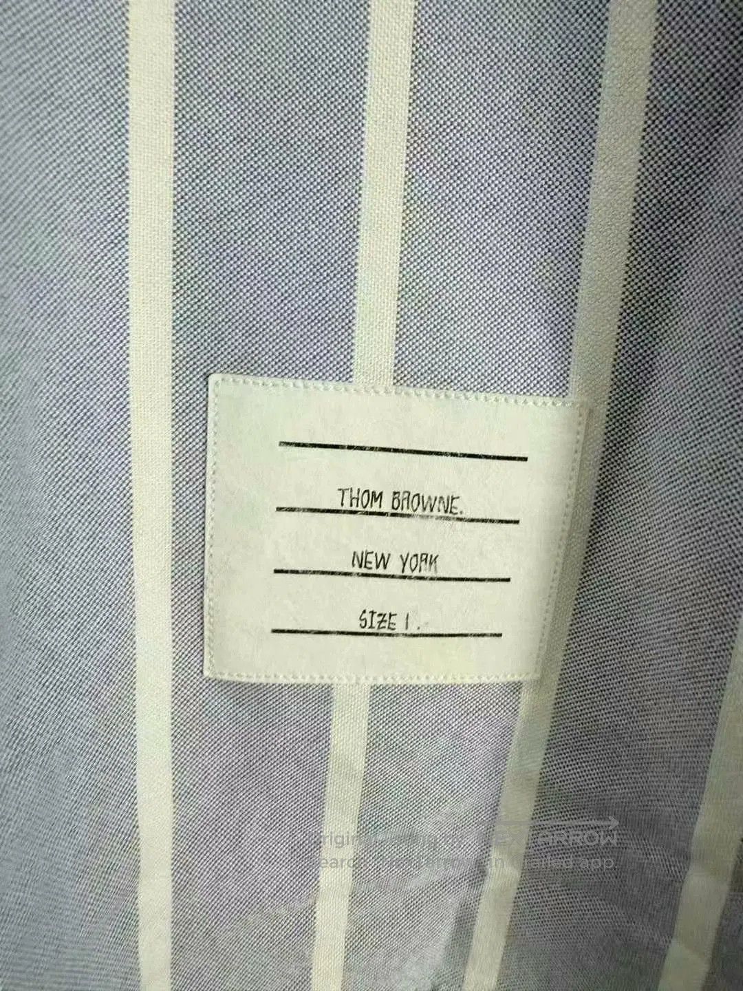 Thom Browne thom browne blue white striped shirt. Size US M / EU 48-50 / 2 - 5 Thumbnail