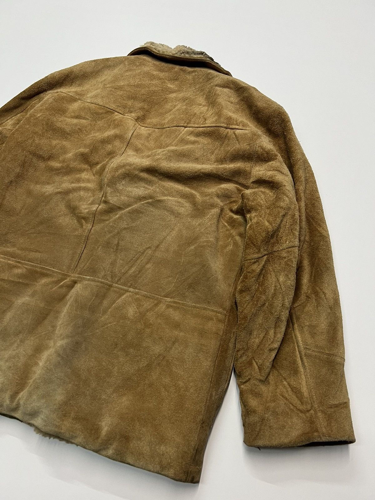 Vintage 🔥VINTAGE NEXT STAGE LEATHER CRAFT SHEARLING JACKET Size US M / EU 48-50 / 2 - 7 Thumbnail