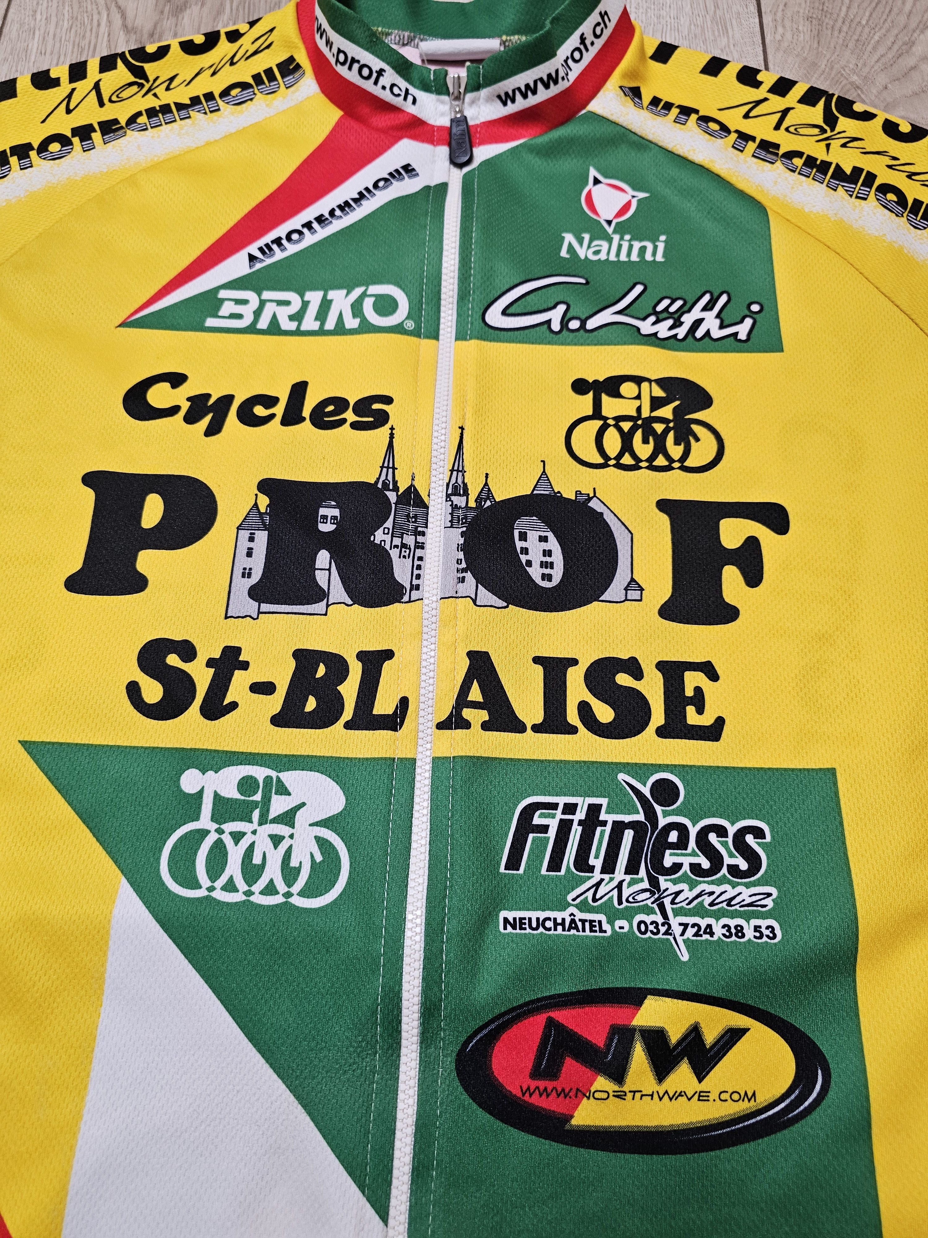 All Sport × Vintage NALINI CYCLINC JERSEY SWITZERLAND VELO TEAM PROF SHIRT Size US M / EU 48-50 / 2 - 3 Thumbnail