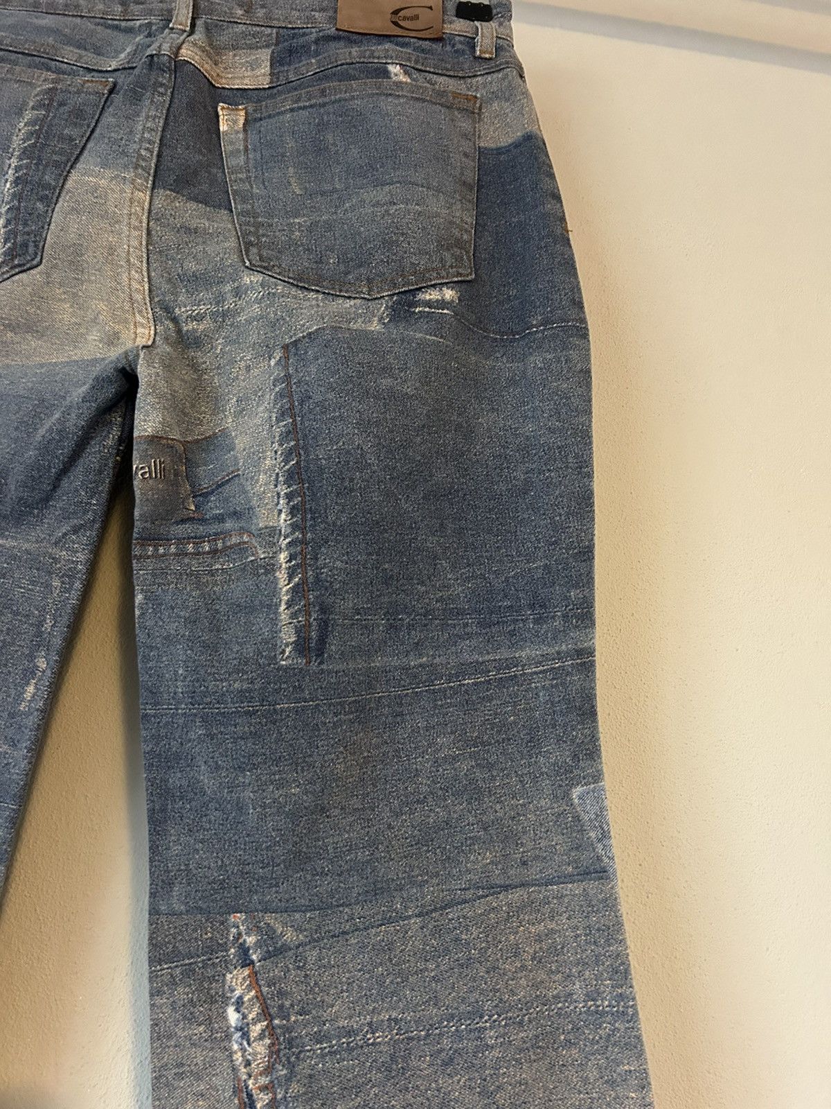 Just Cavalli Just Cavalli Patchwork Denim Jeans - Size 32 Size US 32 / EU 48 - 13 Thumbnail