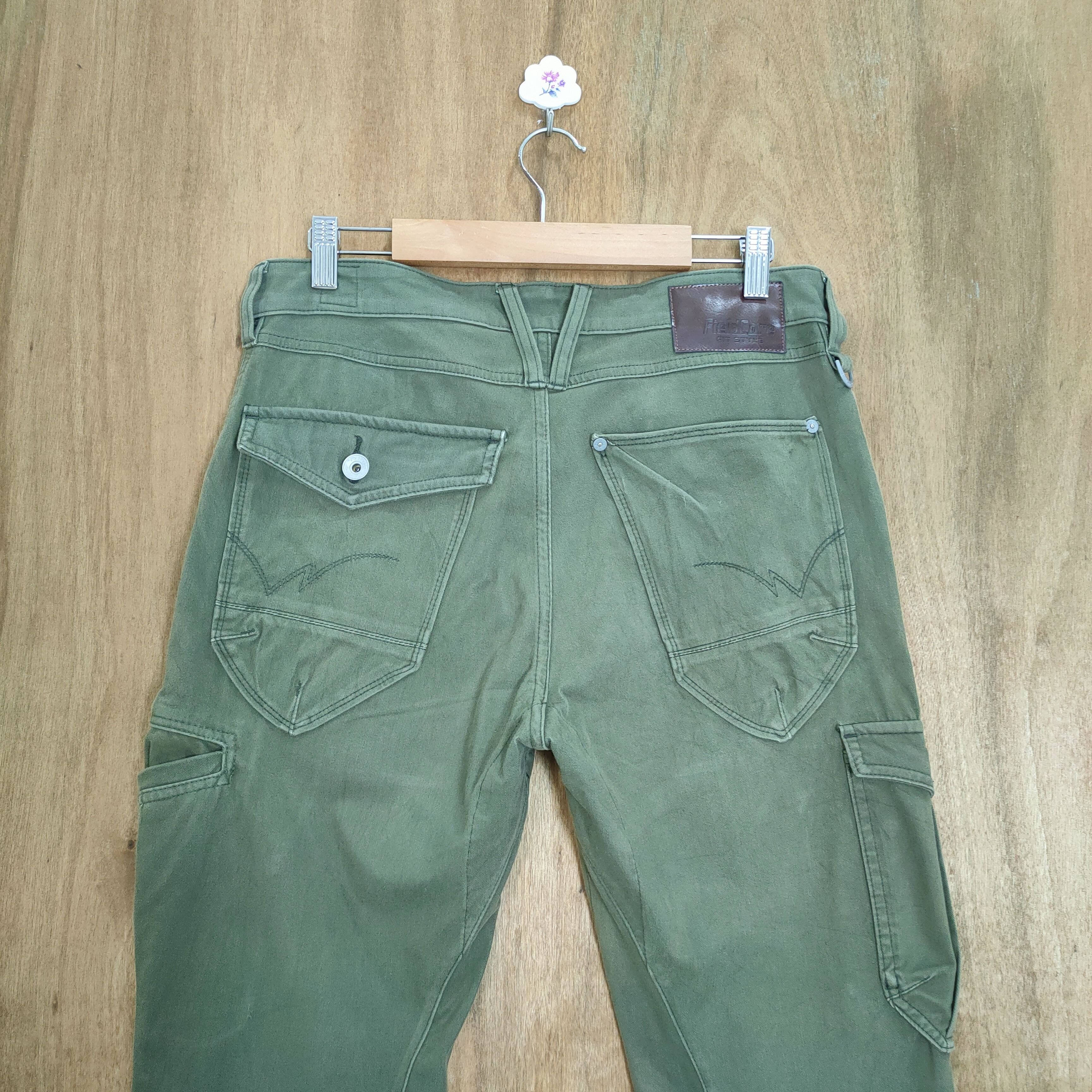 Japanese Brand FIELDCORE GREEN CARGO PANTS Size US 32 / EU 48 - 7 Thumbnail
