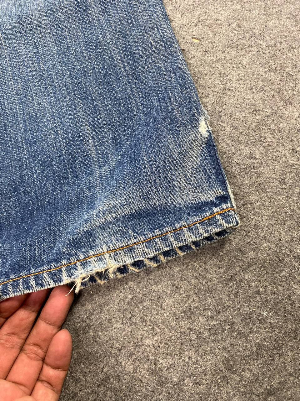 Levi's vintage levis 502 distressed denim nice design Size US 32 / EU 48 - 6 Thumbnail