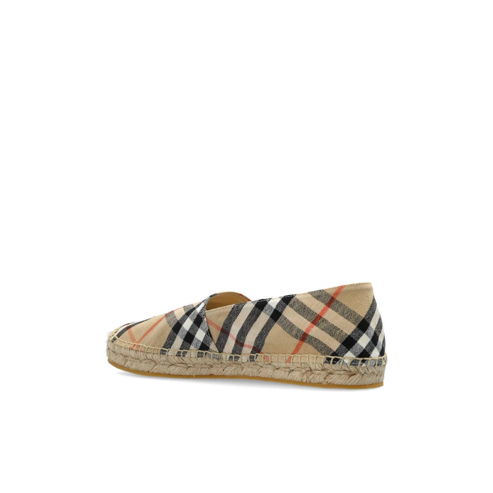 BURBERRY Sand Check Fabric Espadrilles New & Authentic (Wome