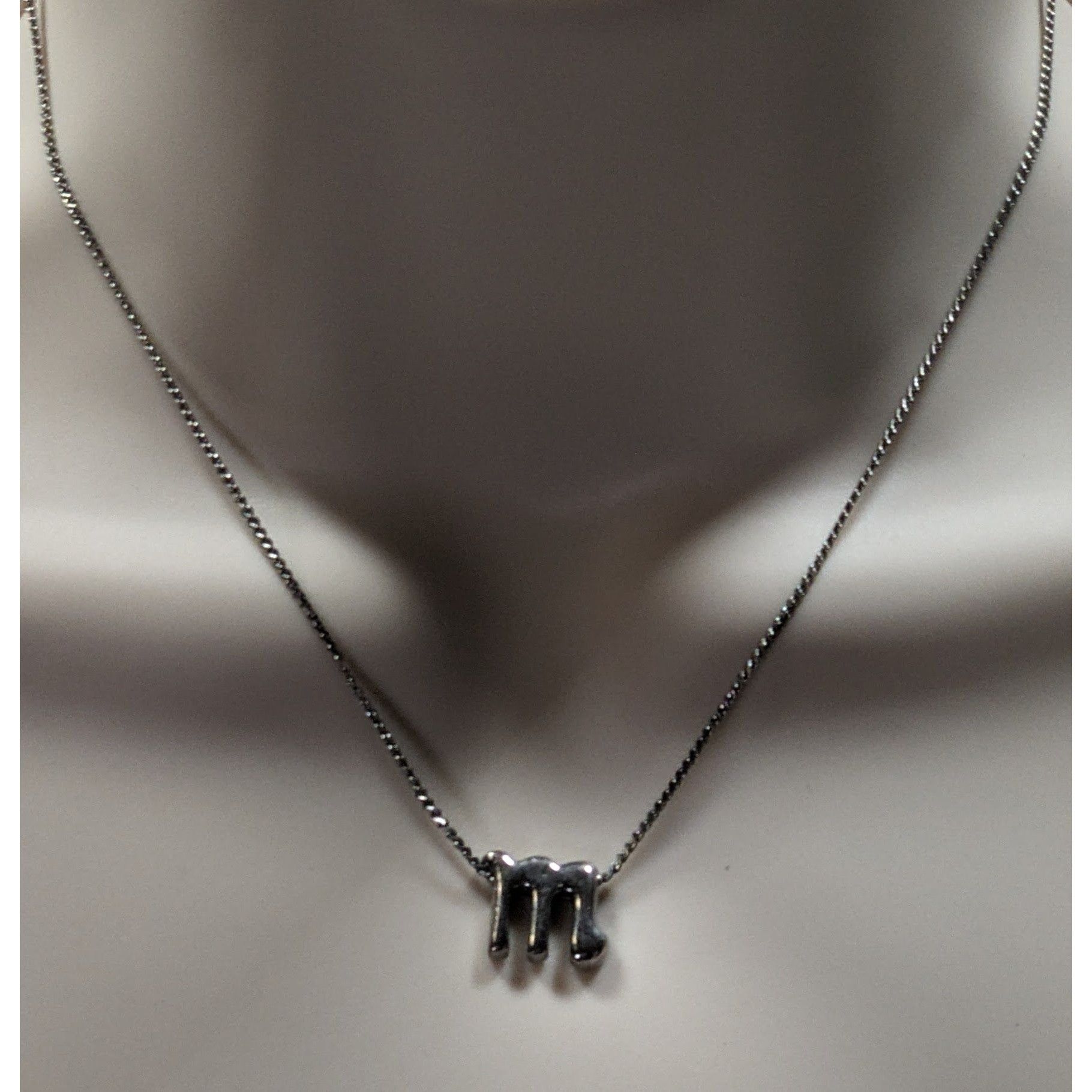 Other Scorpio Pendant Necklace Silver Tone On Dainty Rope Chain Size ONE SIZE - 8 Thumbnail