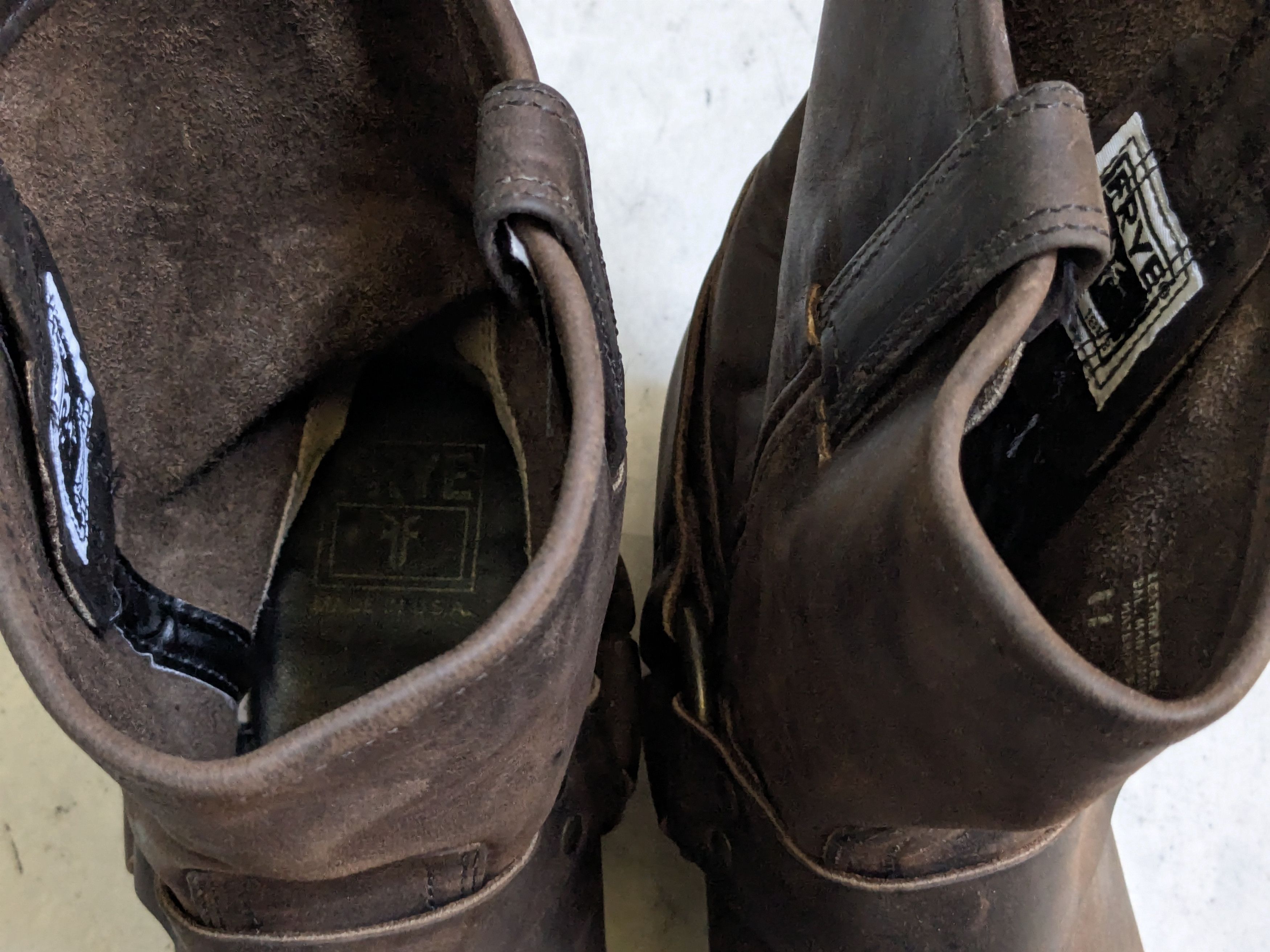 Frye Frye Harness Boots Brown Leather 11 M Buckle Strap Size US 11 / EU 44 - 5 Thumbnail