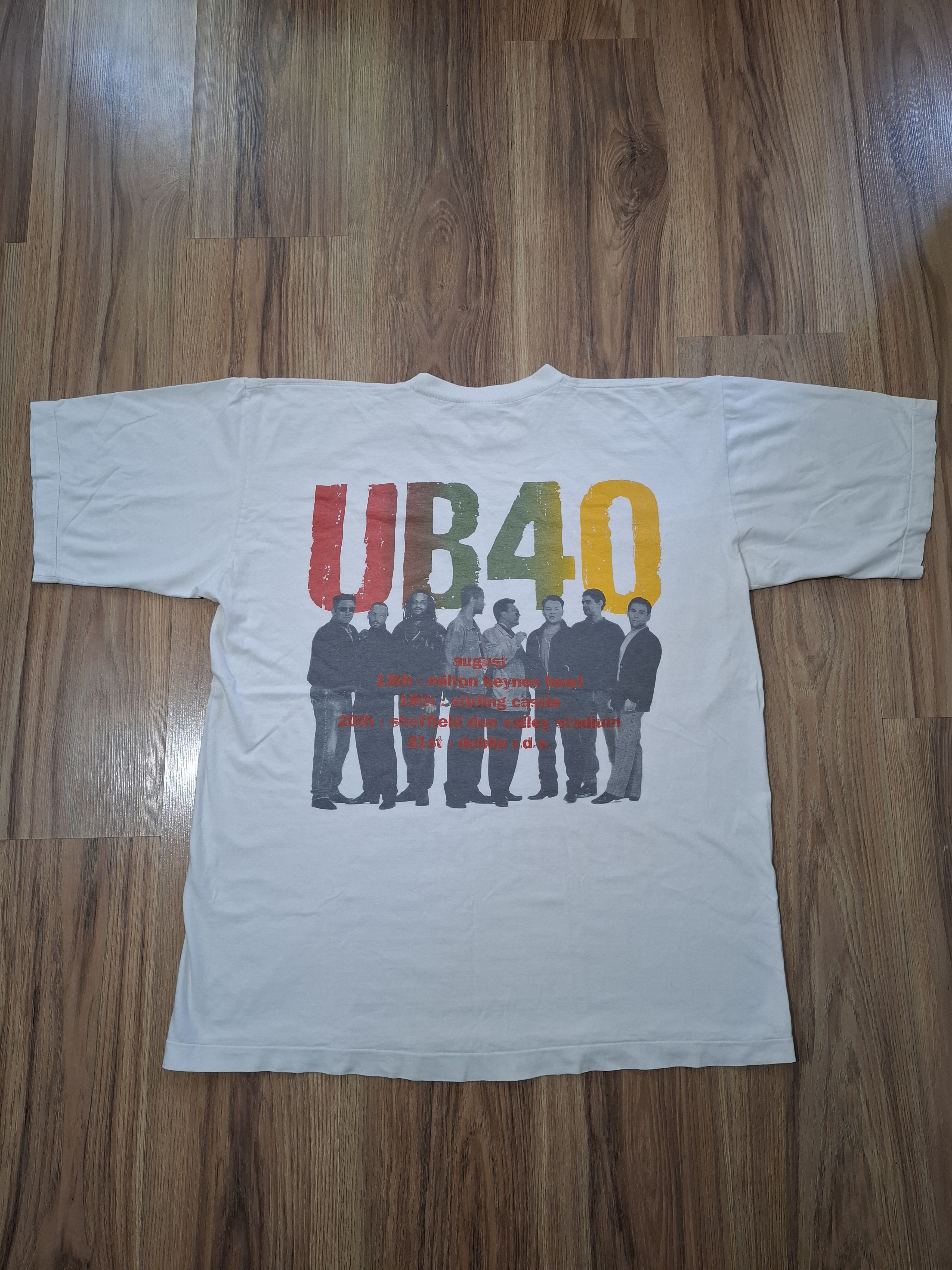 Band Tees 1994 vintage UB40 Reagge Summer T-Shirt single stitch Size US L / EU 52-54 / 3 - 4 Thumbnail