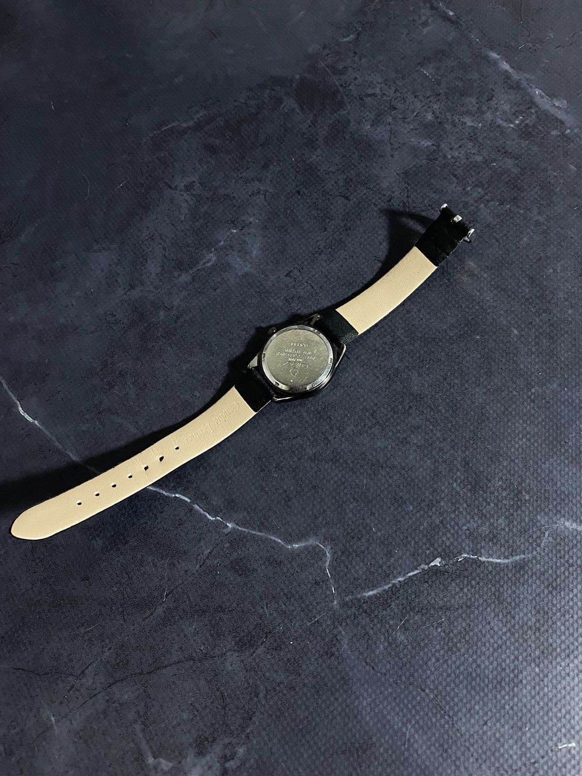 Japanese Brand × Vintage Omax Crystal Bezel Watch Black Strap Japanese Brand Size ONE SIZE - 9 Thumbnail