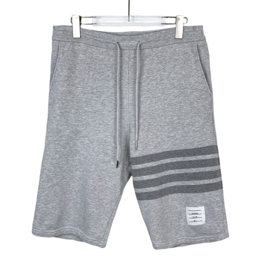 Thom Browne Thom Browne Classic Four-Bar Grey Cotton Casual Shorts Size Size US 30 / EU 46 - 1 Thumbnail