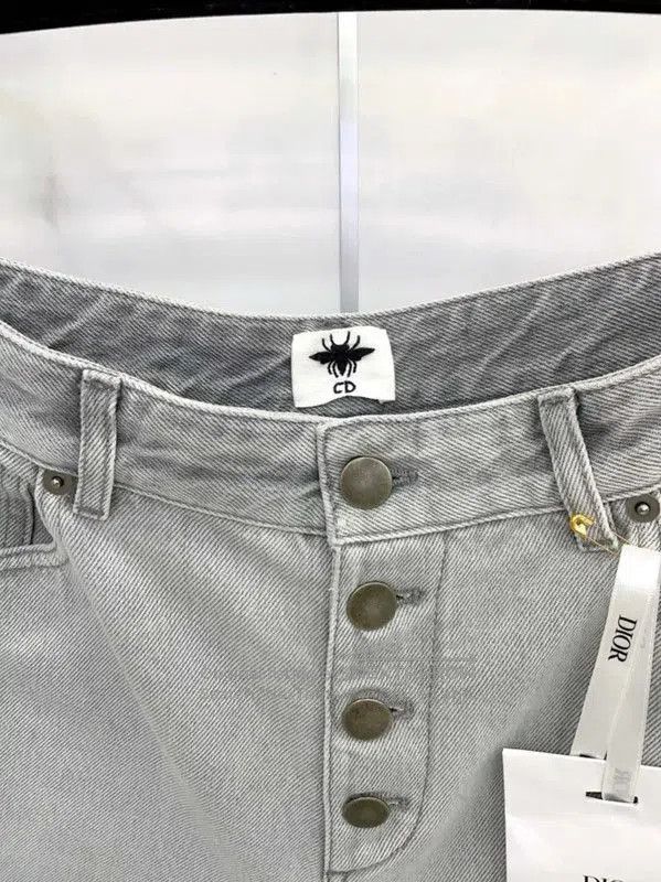 Dior Dior Gray Cotton Women's Jeans . Size 25" / US 0 / IT 36 - 3 Thumbnail
