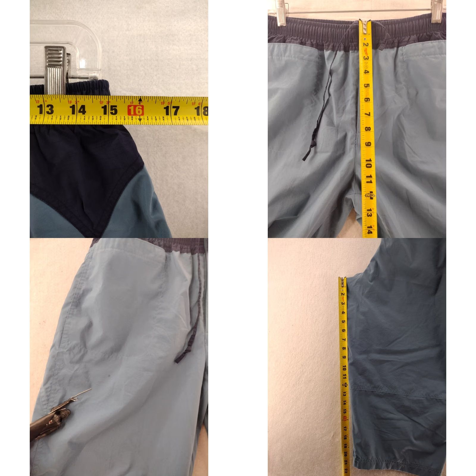 Nike Nike Pants Womens M Blue Drawstring Wide-Leg Athletic Size 30" / US 8 / IT 44 - 8 Thumbnail