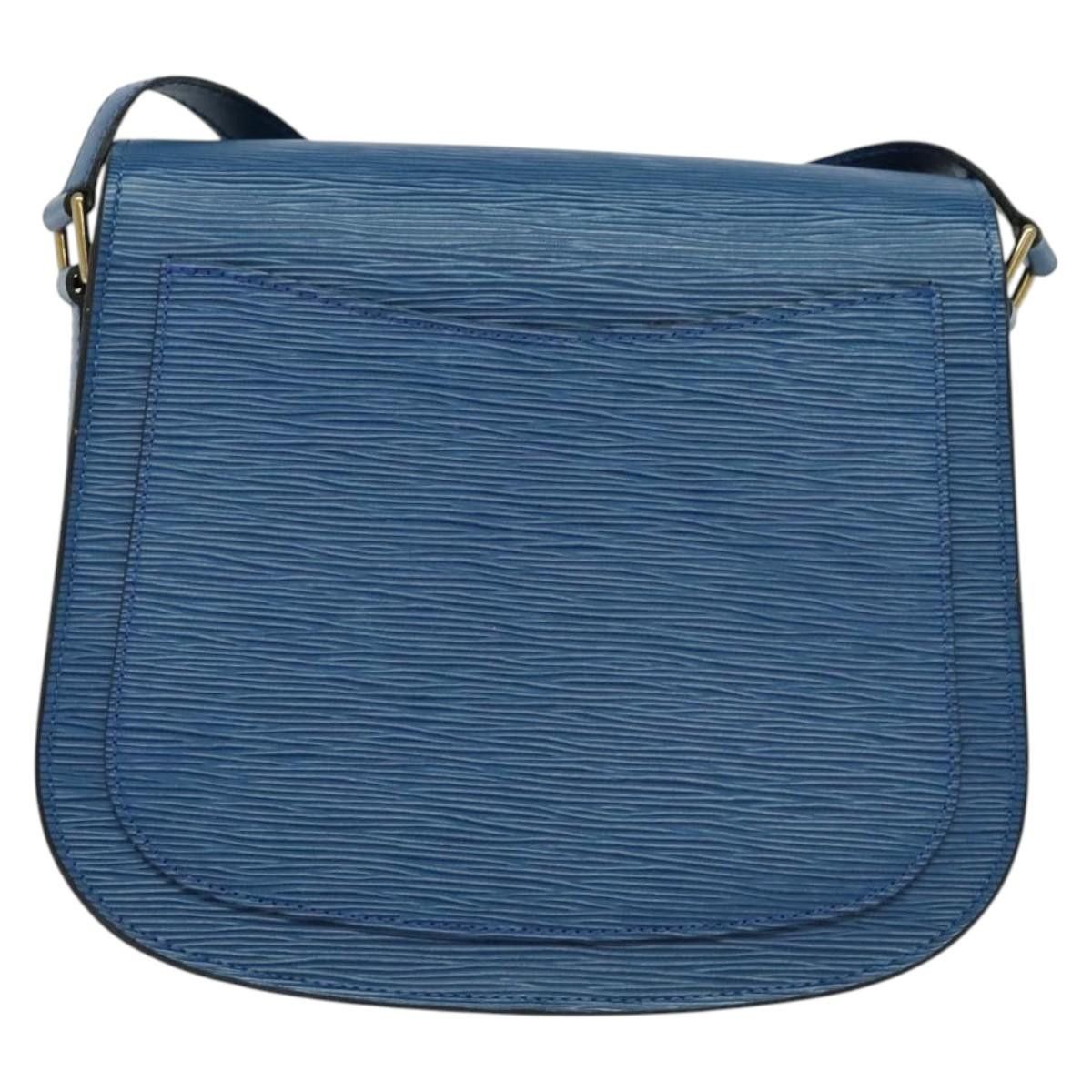 Louis Vuitton LOUIS VUITTON Epi Saint Cloud GM Shoulder Bag Toledo Blue Size ONE SIZE - 2 Thumbnail