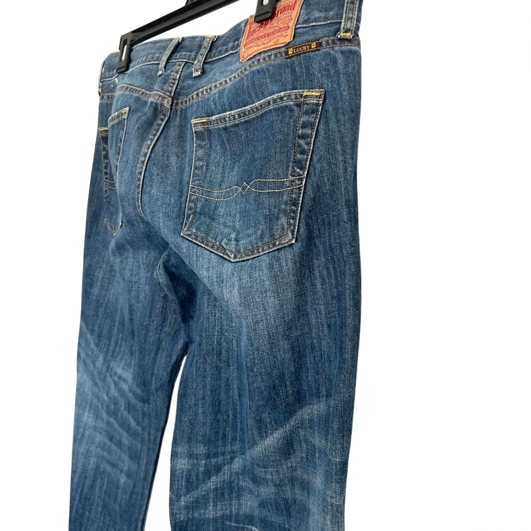Lucky Brand Lucky Brand Men Denim 361 Vintage Straight-Leg Jeans 34x29 Blue Regular Inseam 29 Men Size US 34 / EU 50 - 3 Thumbnail