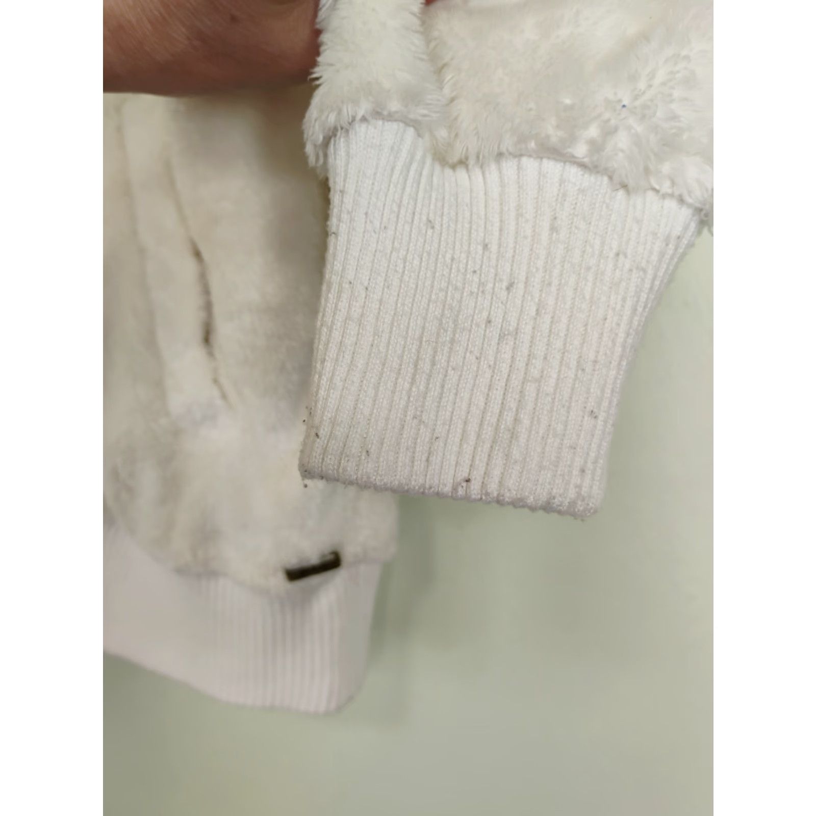 Prana prAna Hoodie Full Zip Fuzzy Logo Zipper White Womens S Small Cream Ivory Size S / US 4 / IT 40 - 3 Thumbnail