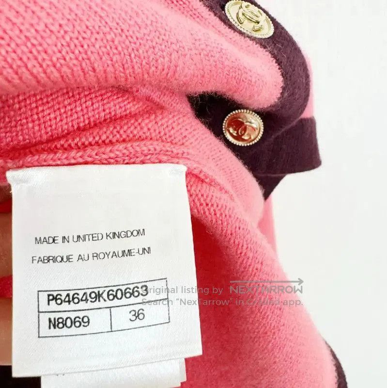Chanel Chanel Pink Cashmere Cardigan for Women . Size S / US 4 / IT 40 - 4 Thumbnail