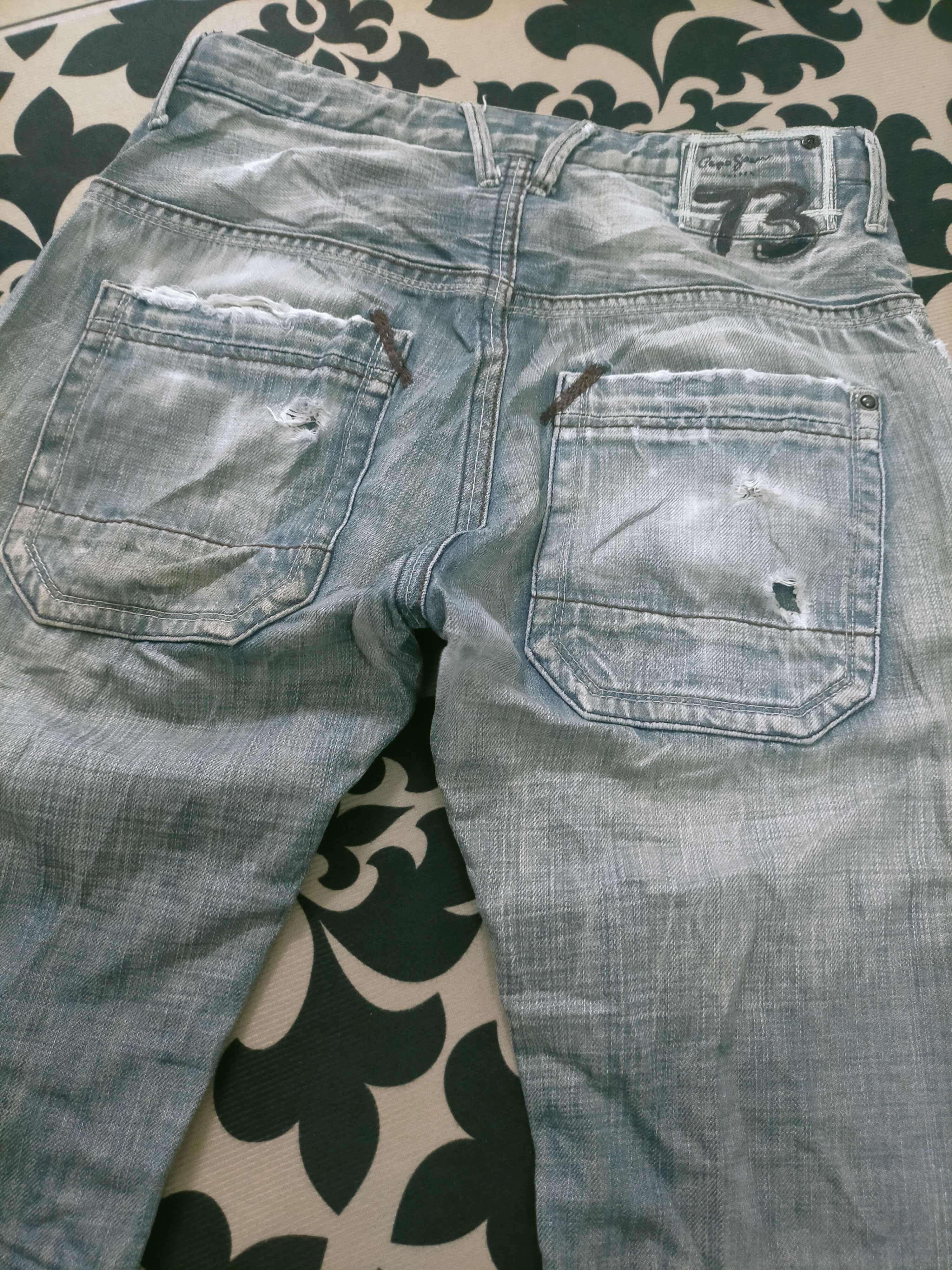 14th Addiction × Pepe Jeans 🔥 Distressed 🔥 Pepe Jeans Mudwash Size US 30 / EU 46 - 6 Thumbnail