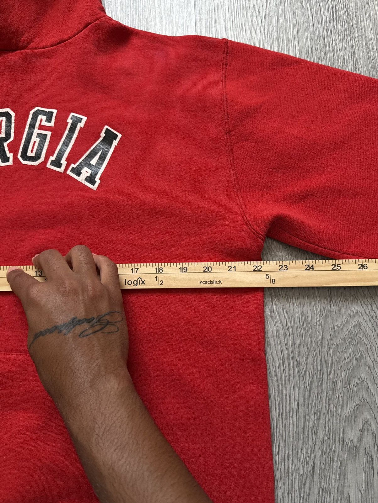 Russell Athletic Vintage 90s Russell Athletic Georgia Hoodie - Tagged Large Size US S / EU 44-46 / 1 - 5 Thumbnail