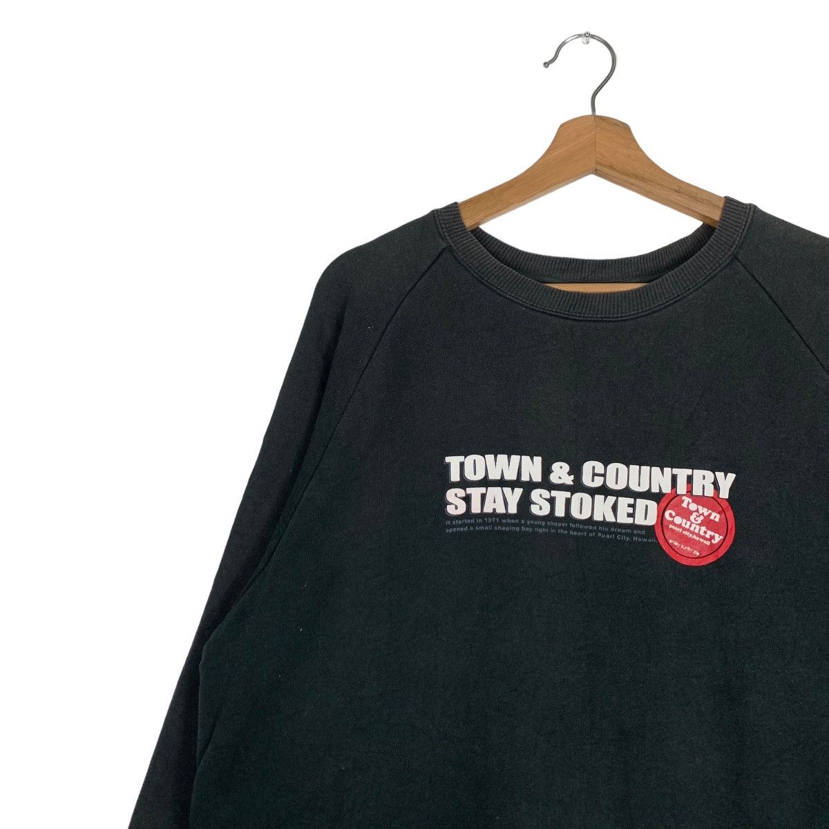 Japanese Brand TOWN & COUNTRY Stay Stoke Sweatshirts #0812-C37 Size US L / EU 52-54 / 3 - 6 Thumbnail