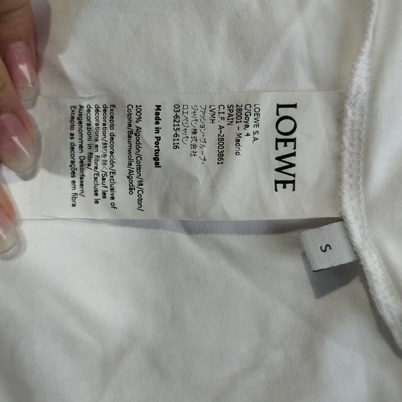 Loewe LOEWE White POLO shirt for ladies Size S / US 4 / IT 40 - 5 Thumbnail