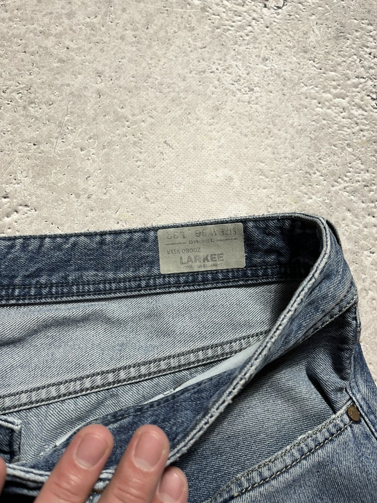 Diesel × Vintage Diesel Custom Jeans with Big Back Logo Print – Size 36 Size US 36 / EU 52 - 11 Thumbnail