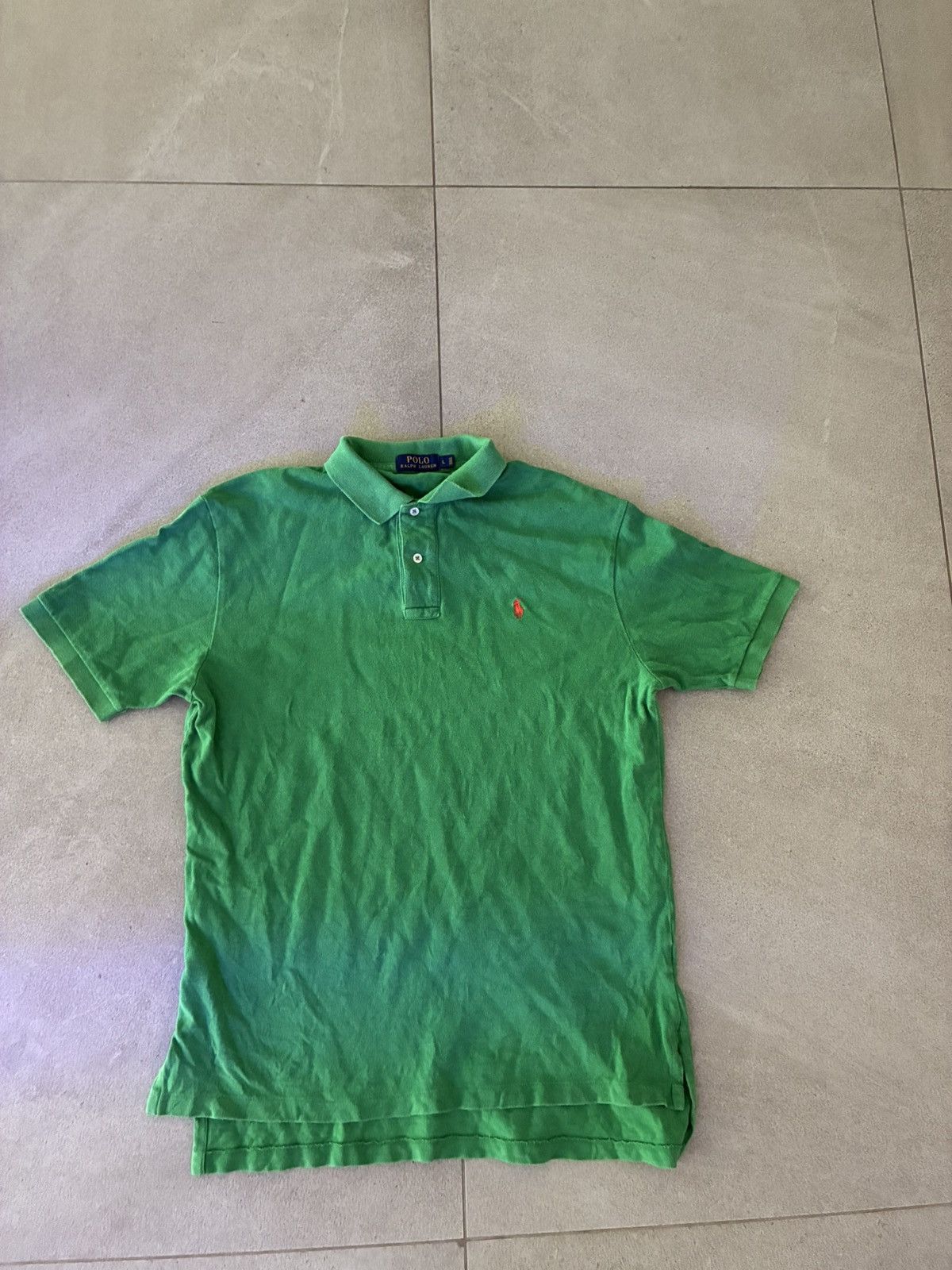 Polo Ralph Lauren Polo Ralph Lauren Green Polo Shirt Red Pony Size L Size US L / EU 52-54 / 3 - 1 Thumbnail
