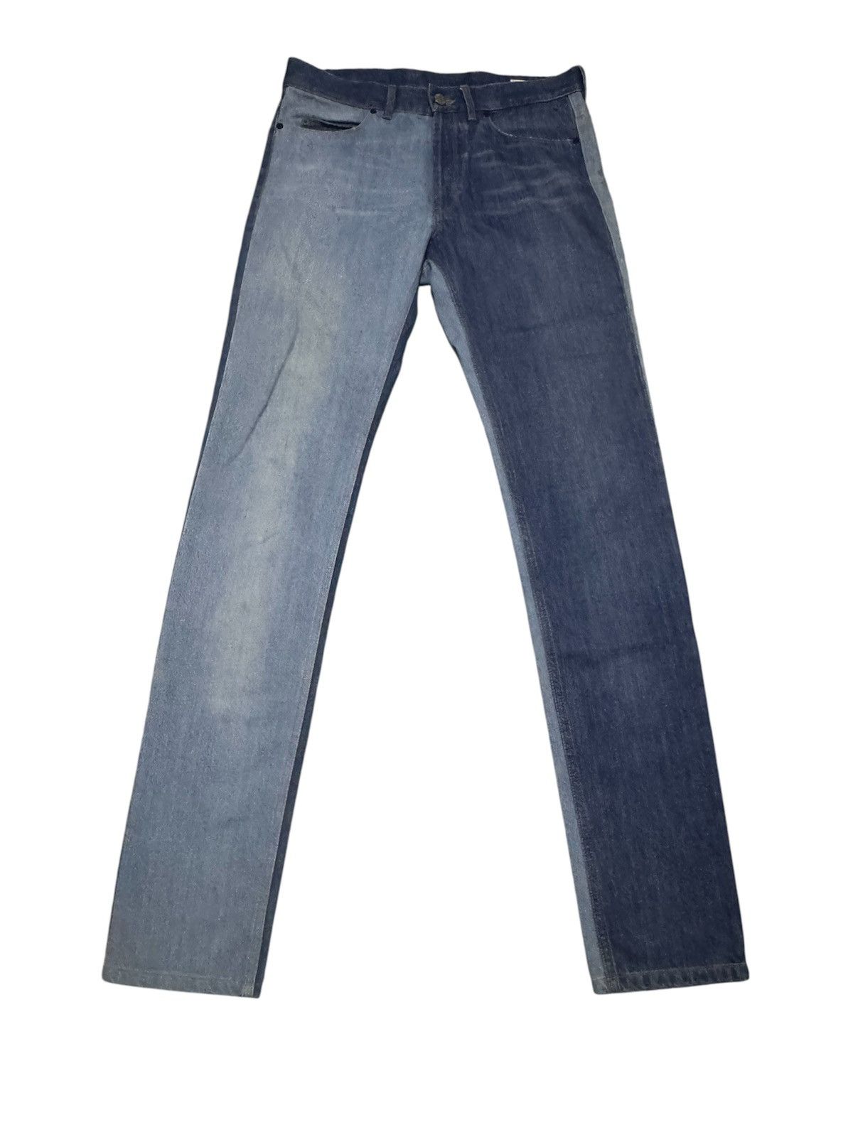 Lanvin × Vintage OG Lanvin Dior 2 Tones Colour Denim Straight Cut Jeans Size US 32 / EU 48 - 4 Thumbnail