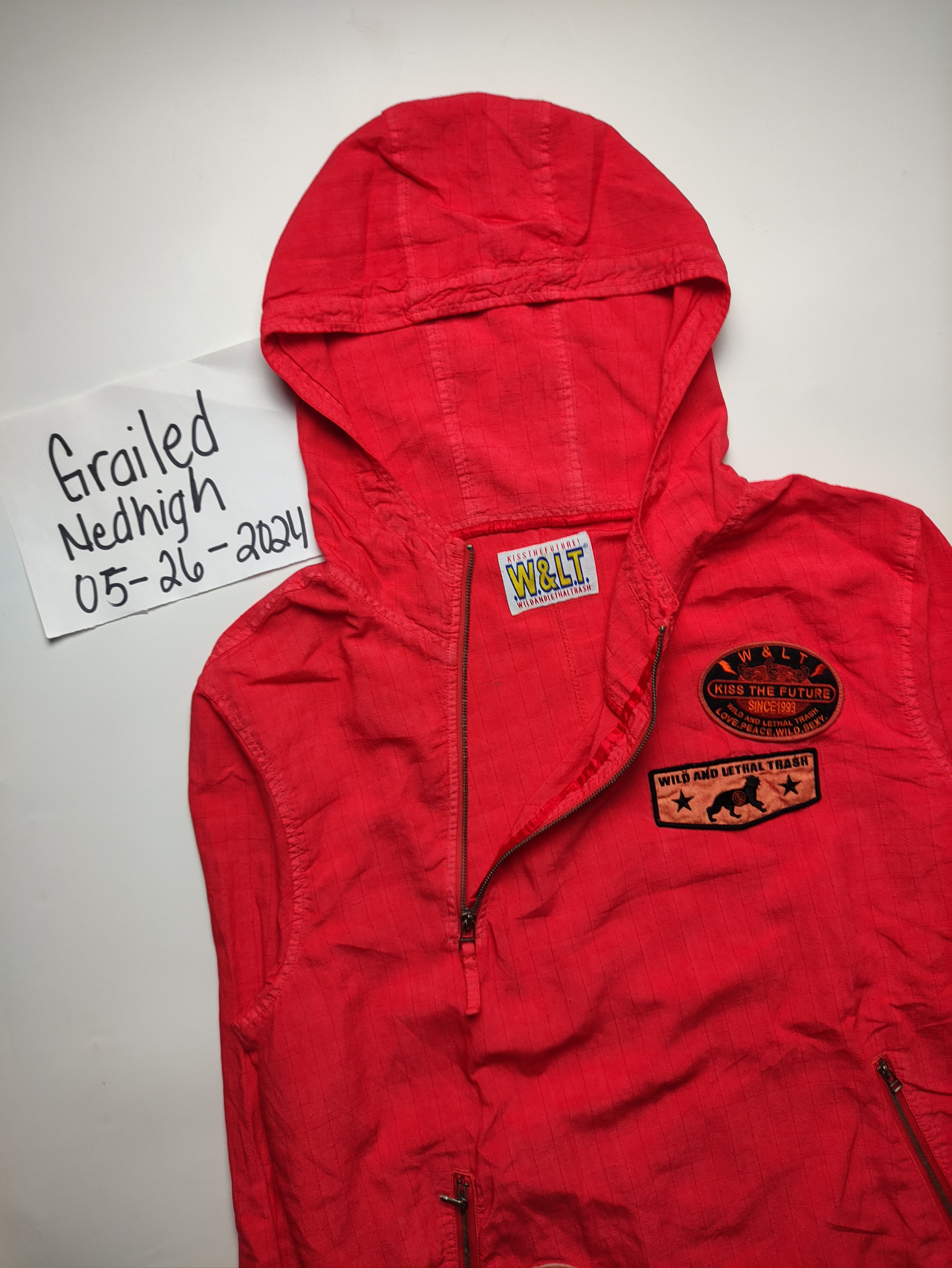 W&LT WALTER VAN BEIRENDONCK - W&LT - PATCHES DYED HOODED JAKCET Size US M / EU 48-50 / 2 - 2 Thumbnail