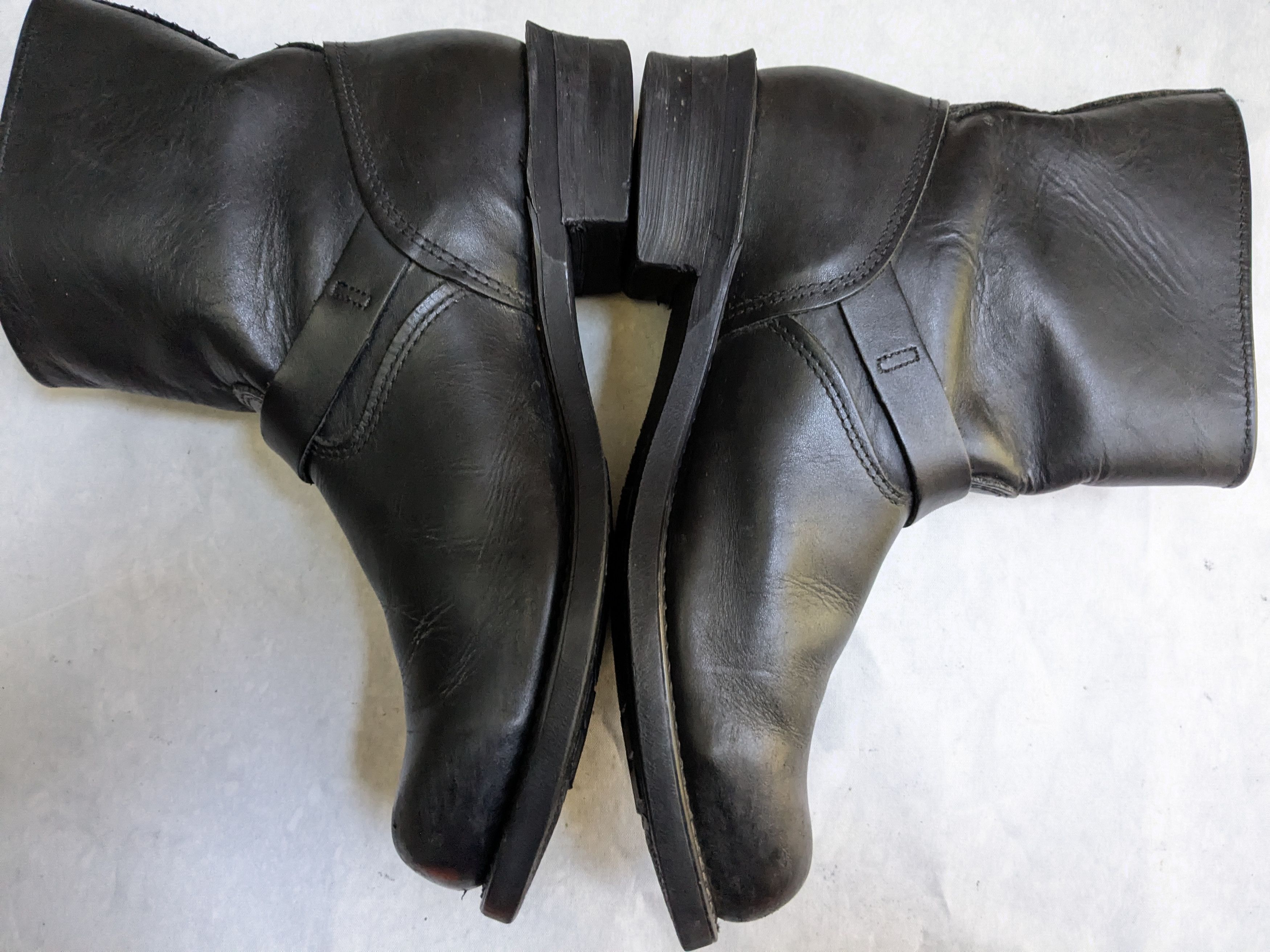 Frye Frye Engineer Black Leather 11 M Leather Buckle Size US 11 / EU 44 - 14 Thumbnail