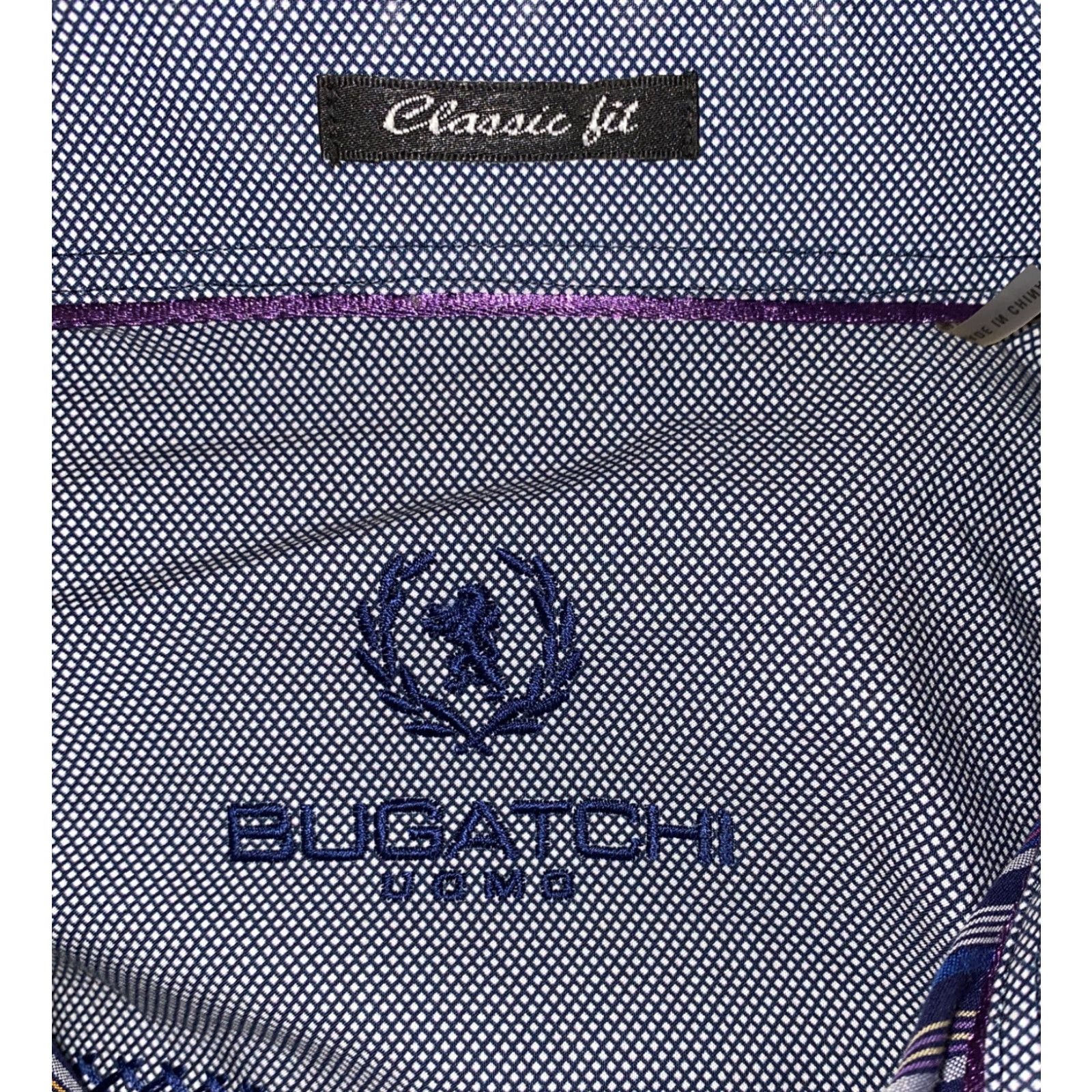BUGATCHI Bugatchi Uomo Shirt Mens Button Front Long Sleeve Striped Multi Color Size M Size US M / EU 48-50 / 2 - 6 Thumbnail
