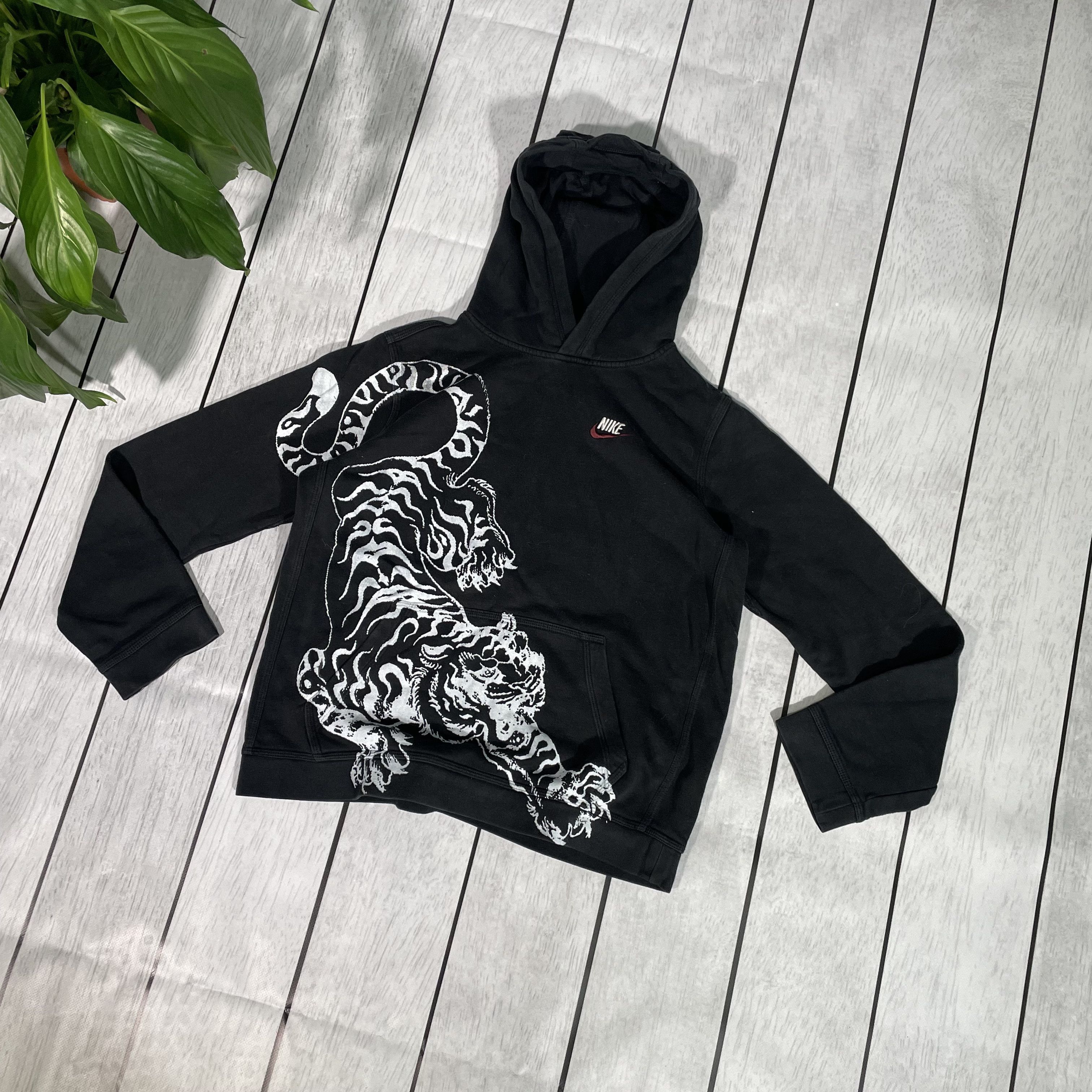 Nike Custom Nike JUNIOR Hoodie Tiger art grunge opium y2k Size US XL / EU 56 / 4 - 3 Thumbnail