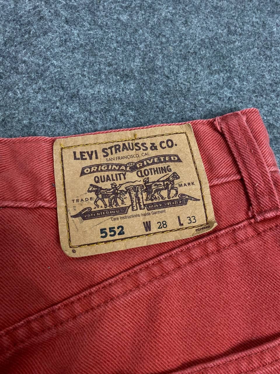 Levi's levis 552 red brick denim nice design Size US 28 / EU 44 - 5 Thumbnail