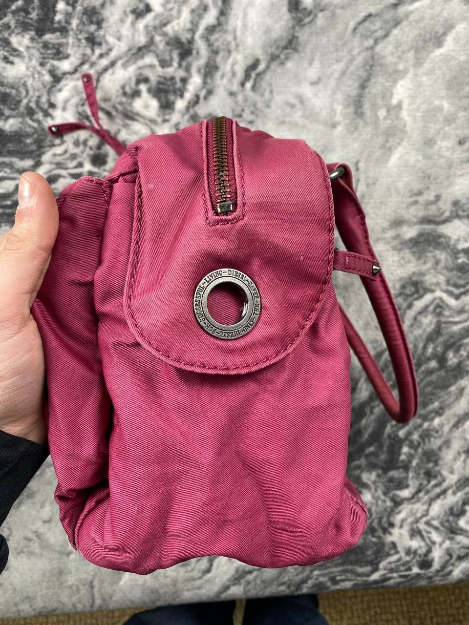 Vintage Diesel Metal Logo Mini Hanbag 00s Y2K