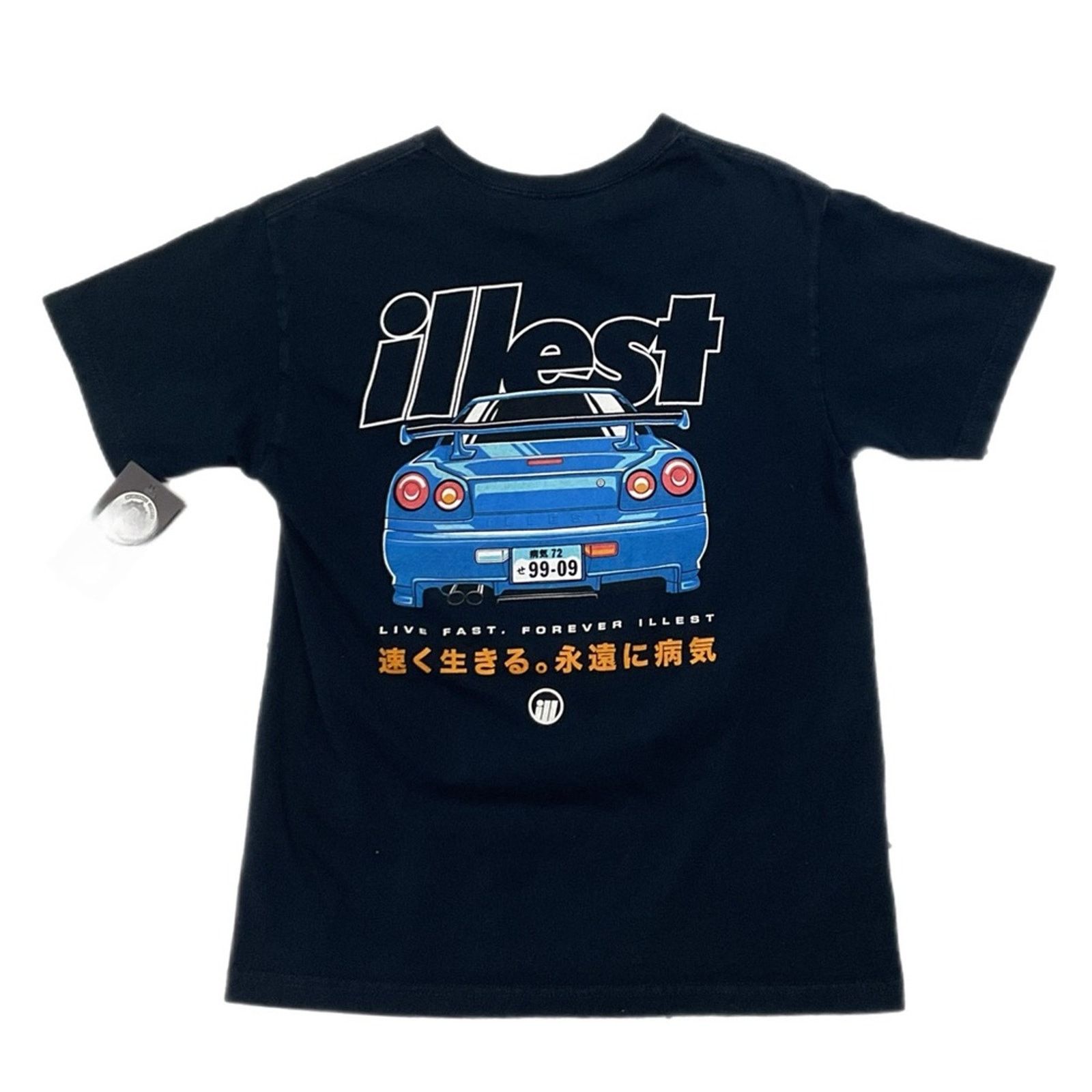 Illest Illest "Live Fast Go " Navy Blue T-Shirt Size US M / EU 48-50 / 2 - 2 Thumbnail